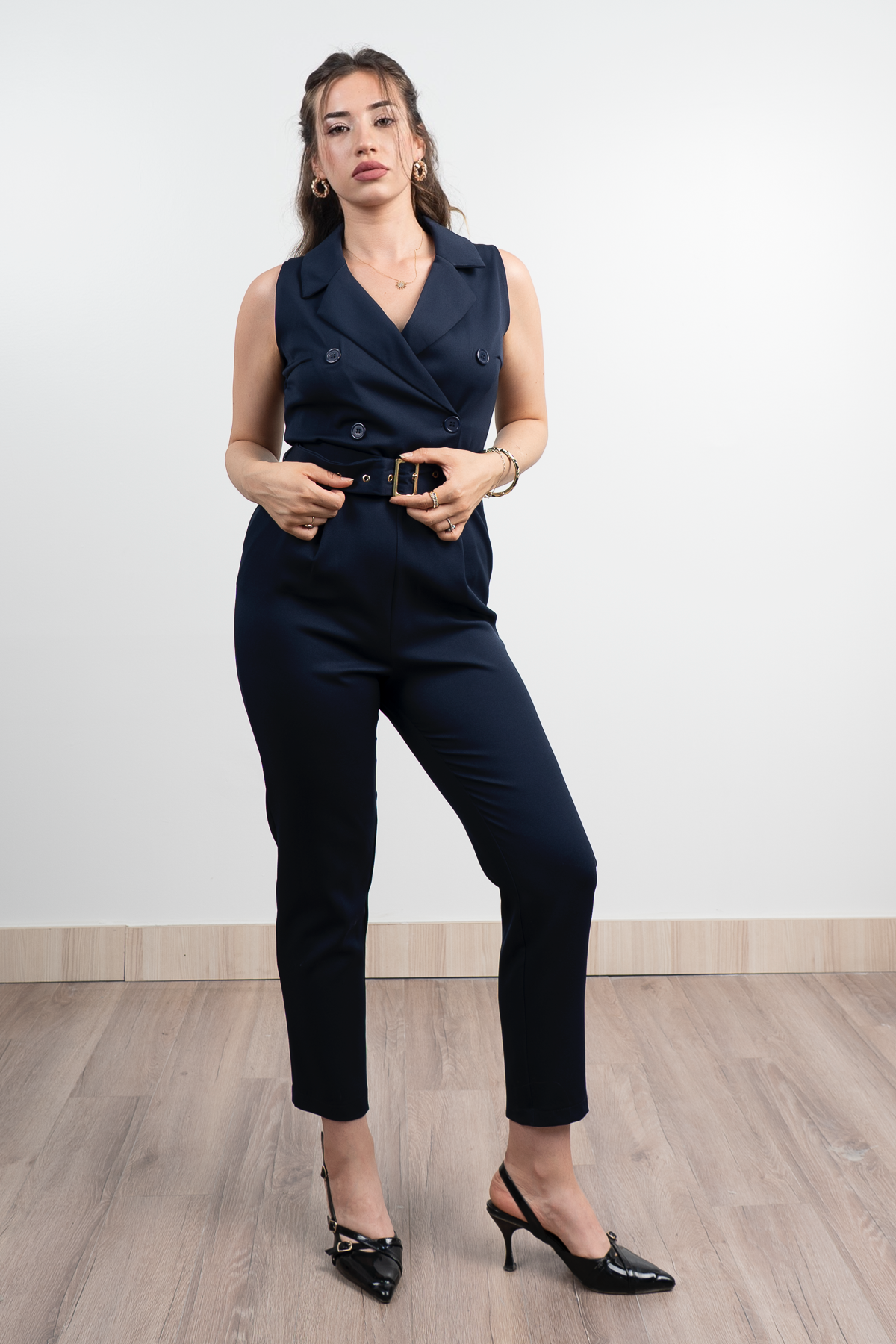 Erkek Yaka Kolsuz Cepli Tulum 50334