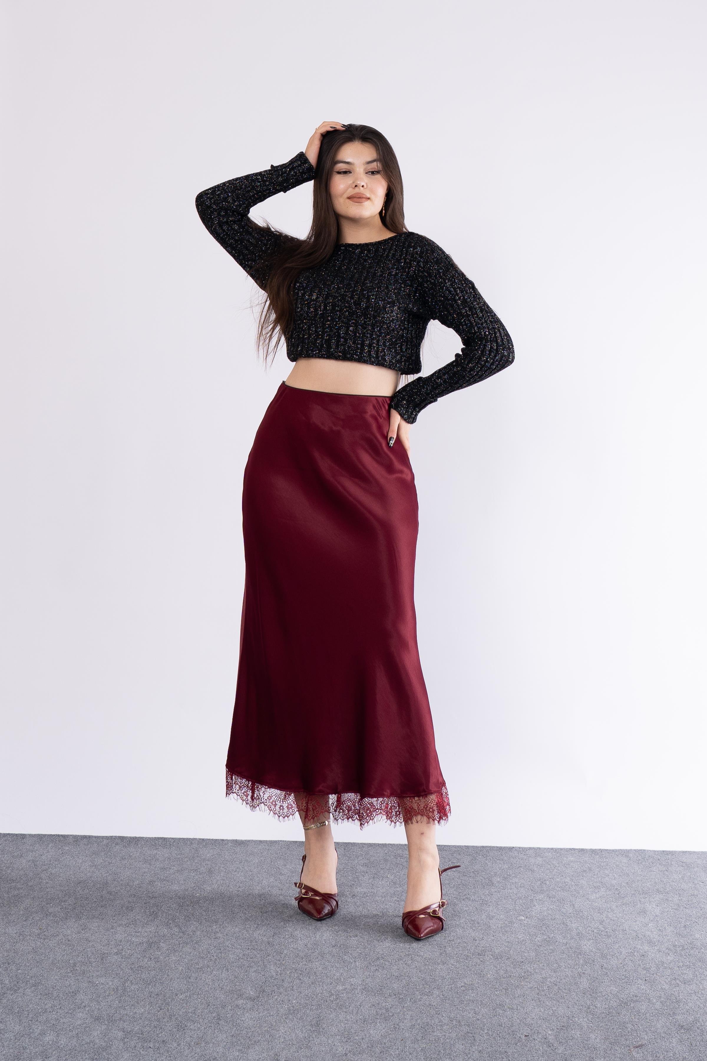 K-6751 DANTEL VEREV DÜZ ETEK