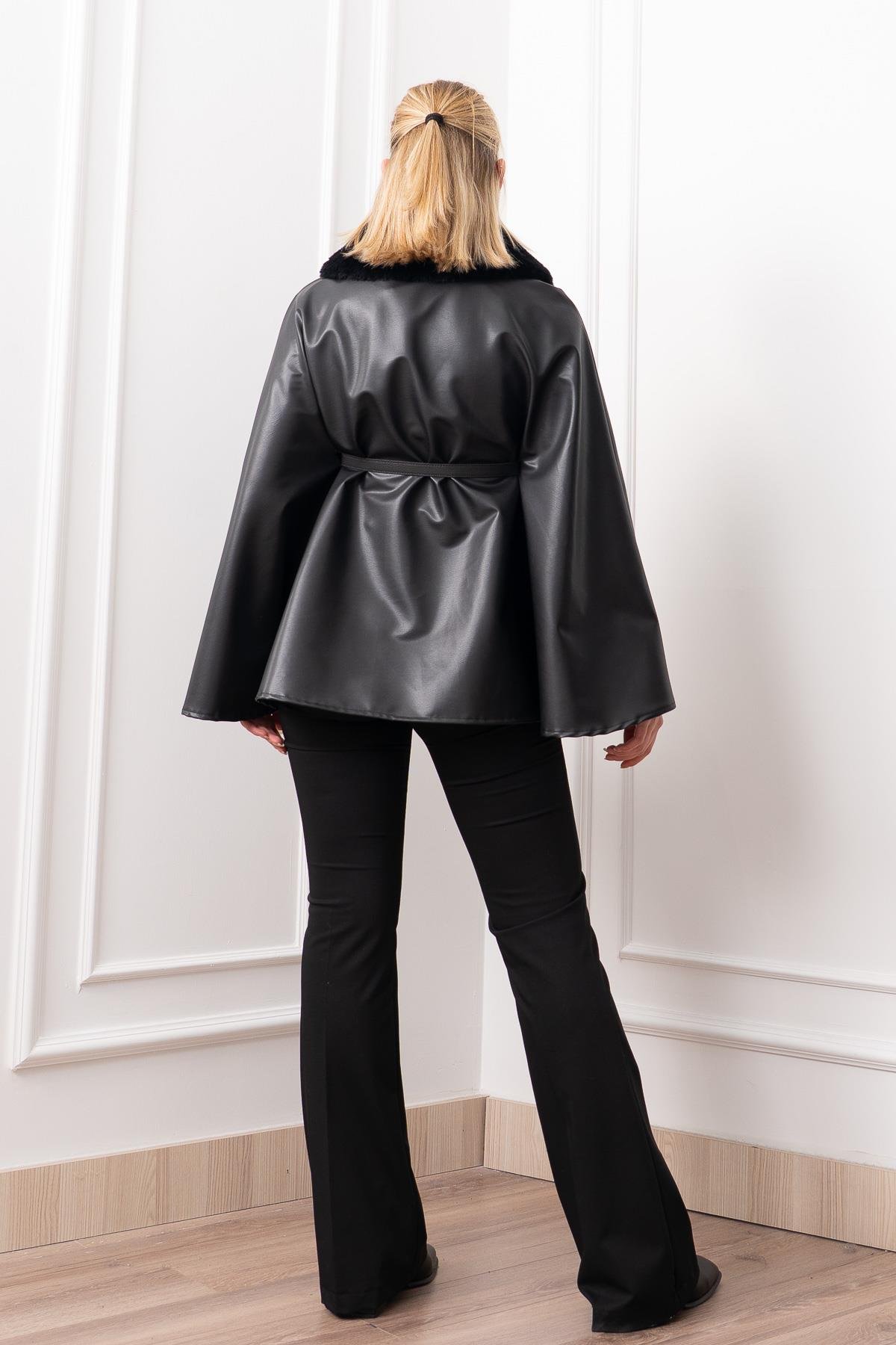 Luxury Winter Faux Leather Panço 2615