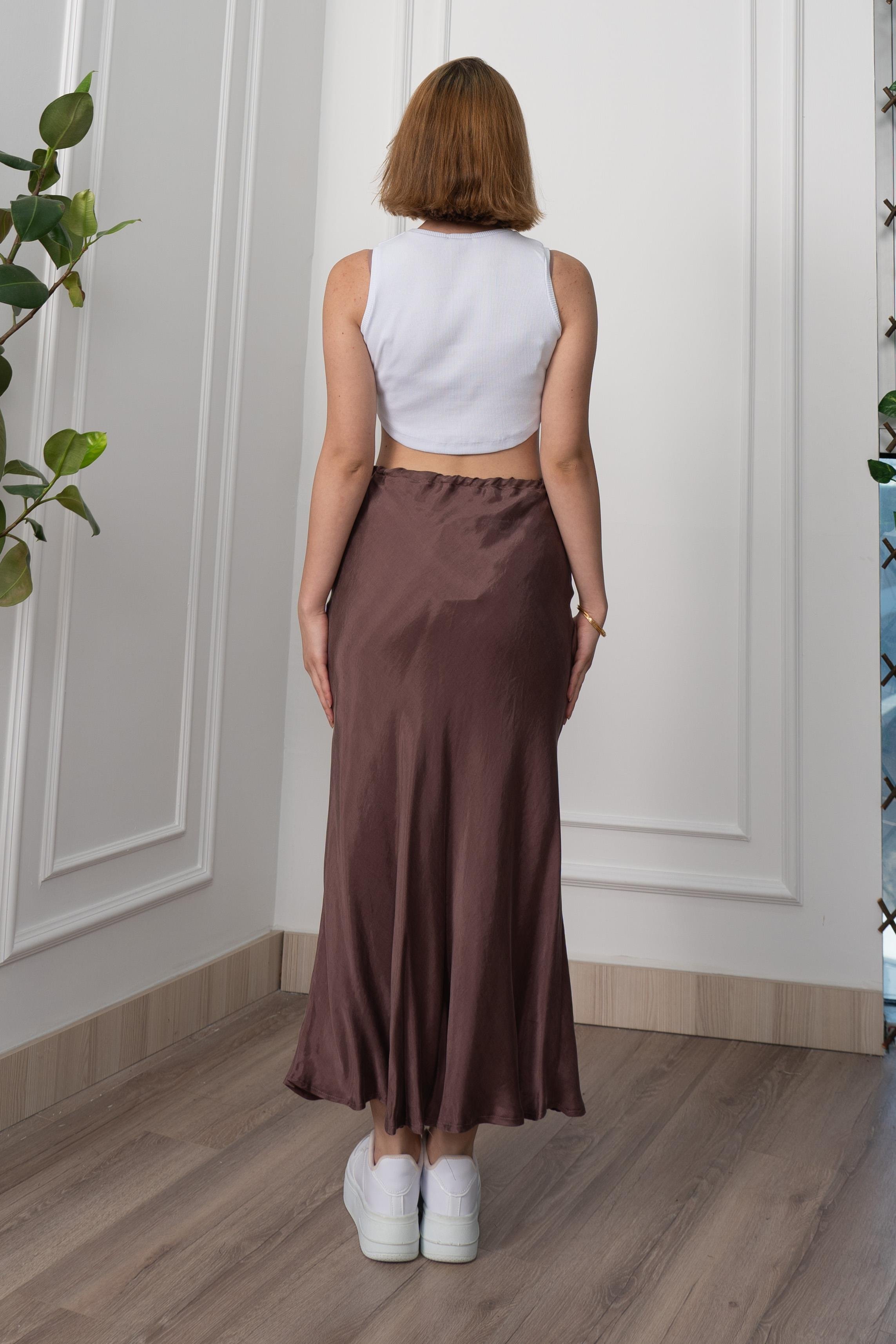 Modal Kumaş Verev Etek 6805