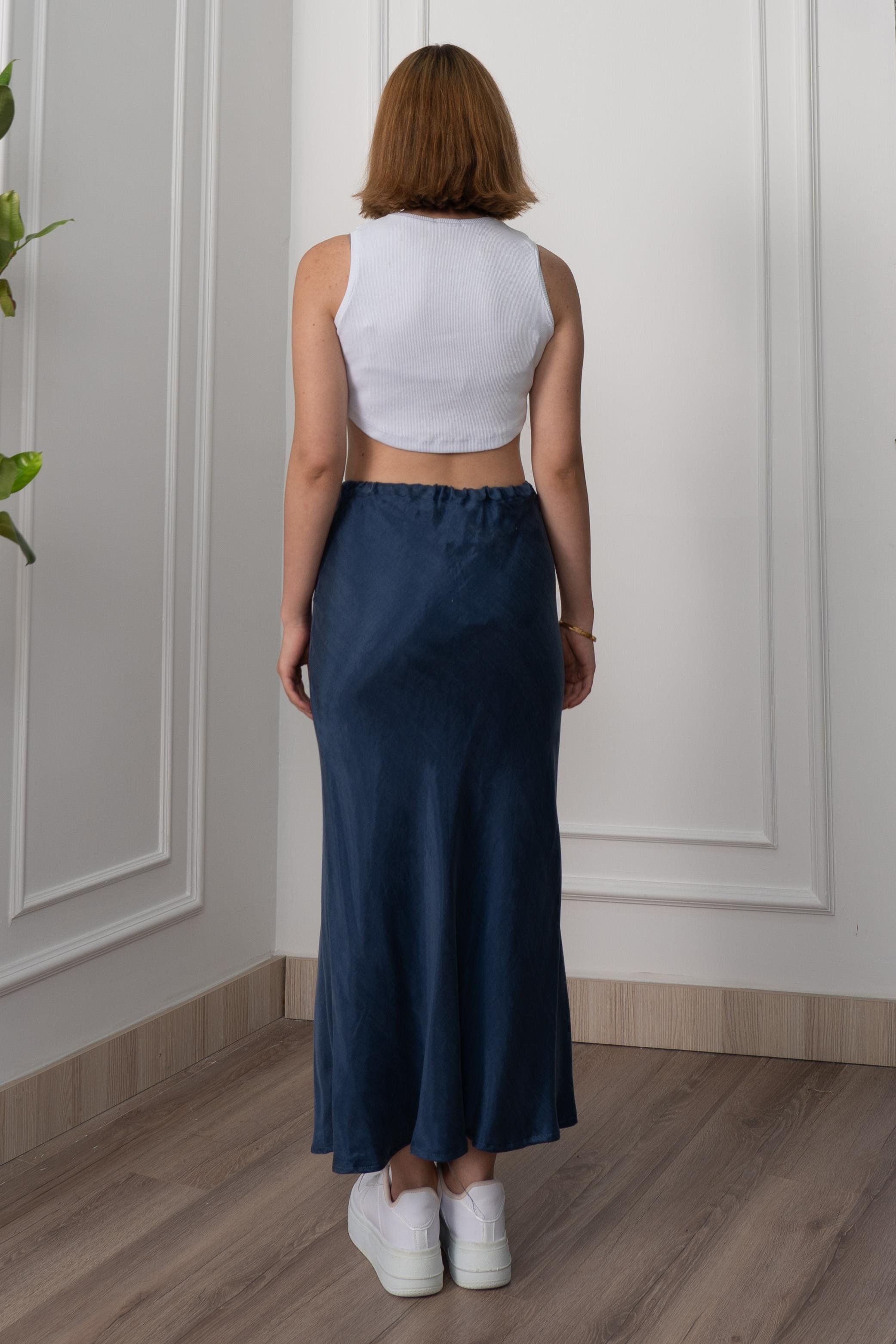 Modal Kumaş Verev Etek 6805