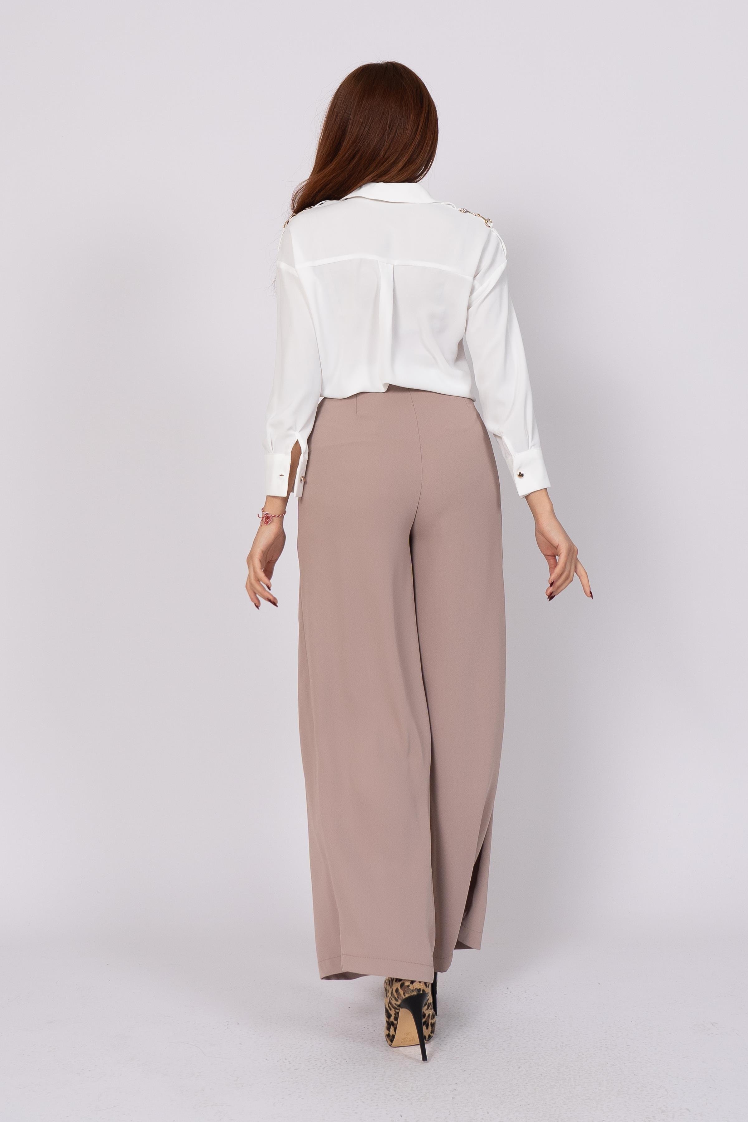 Ön Pile Ve Düğme Detaylı Pantolon 30237