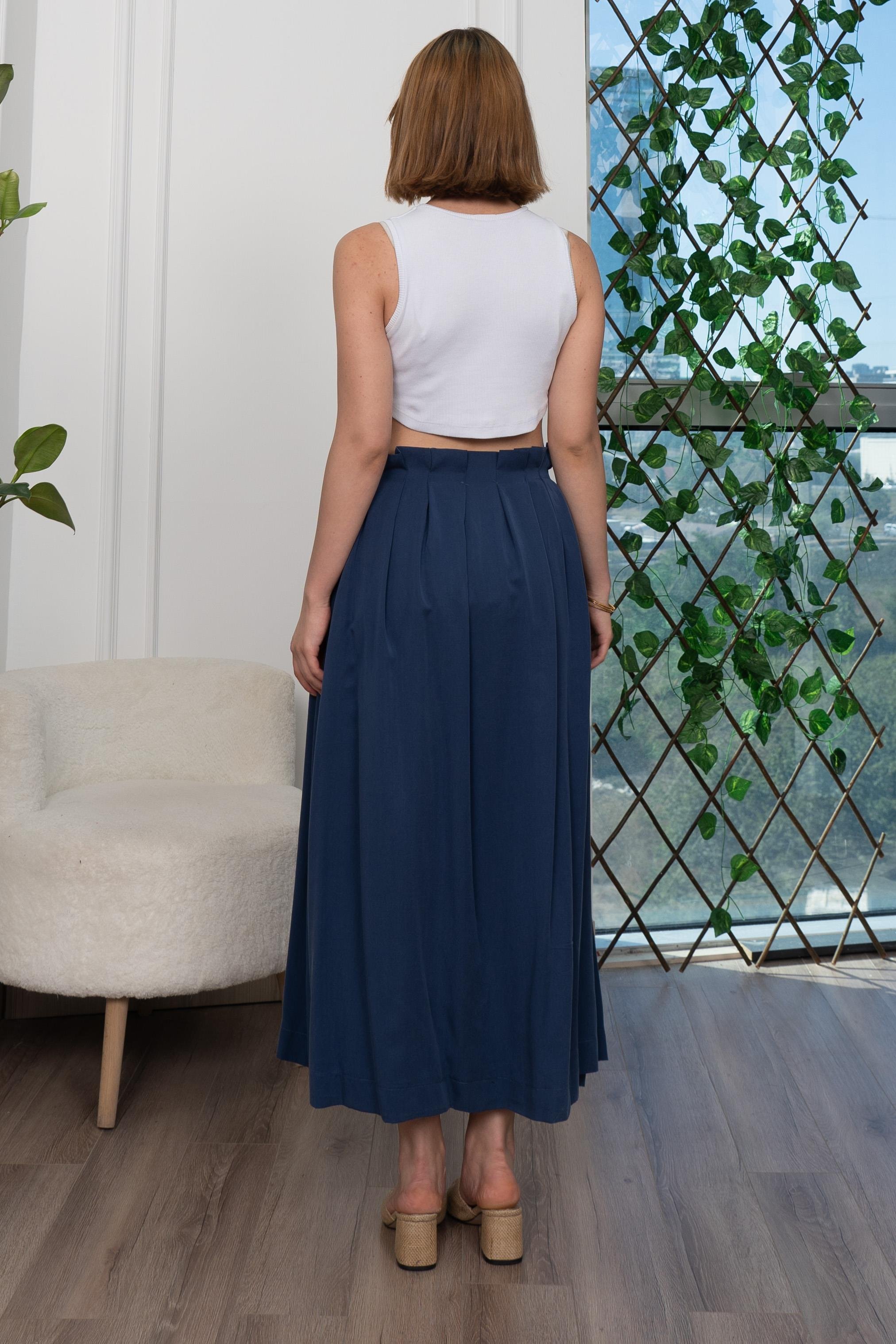 Pilikaşe Üzeri Puntolu Uzun Etek 6792