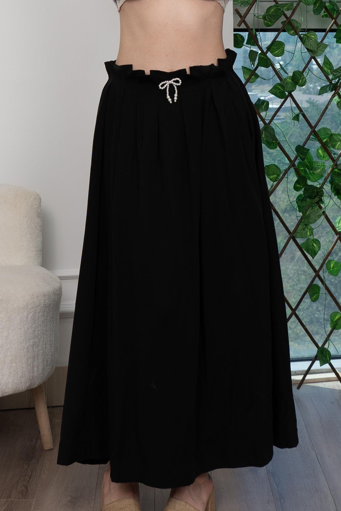 Pilikaşe Üzeri Puntolu Uzun Etek 6792