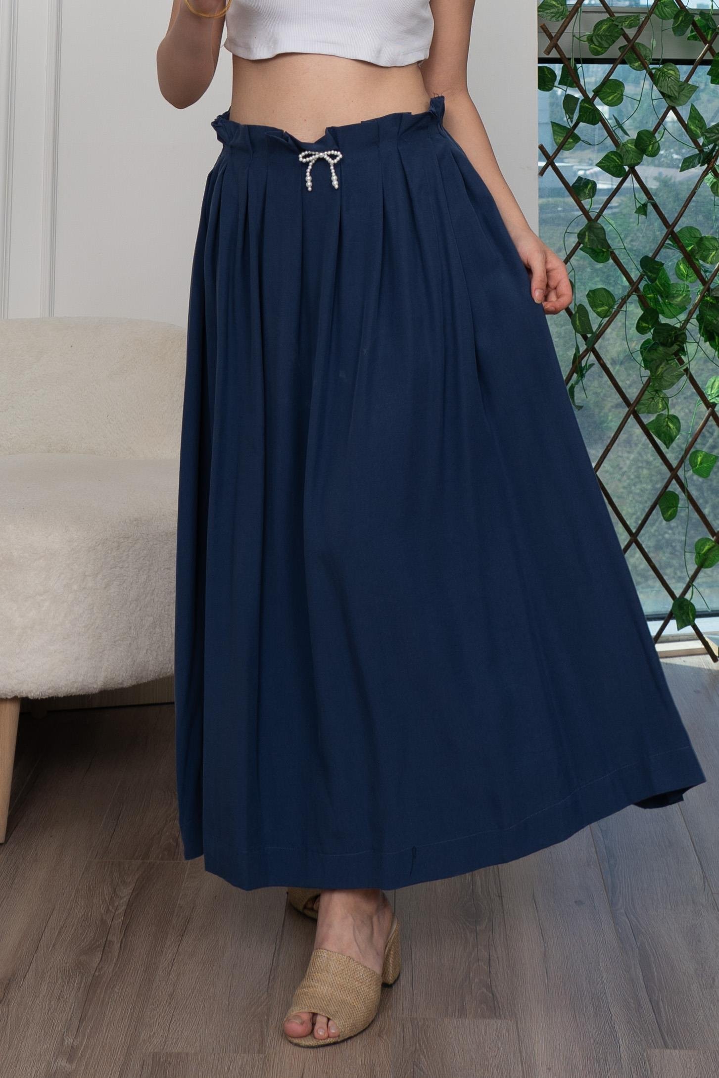 Pilikaşe Üzeri Puntolu Uzun Etek 6792