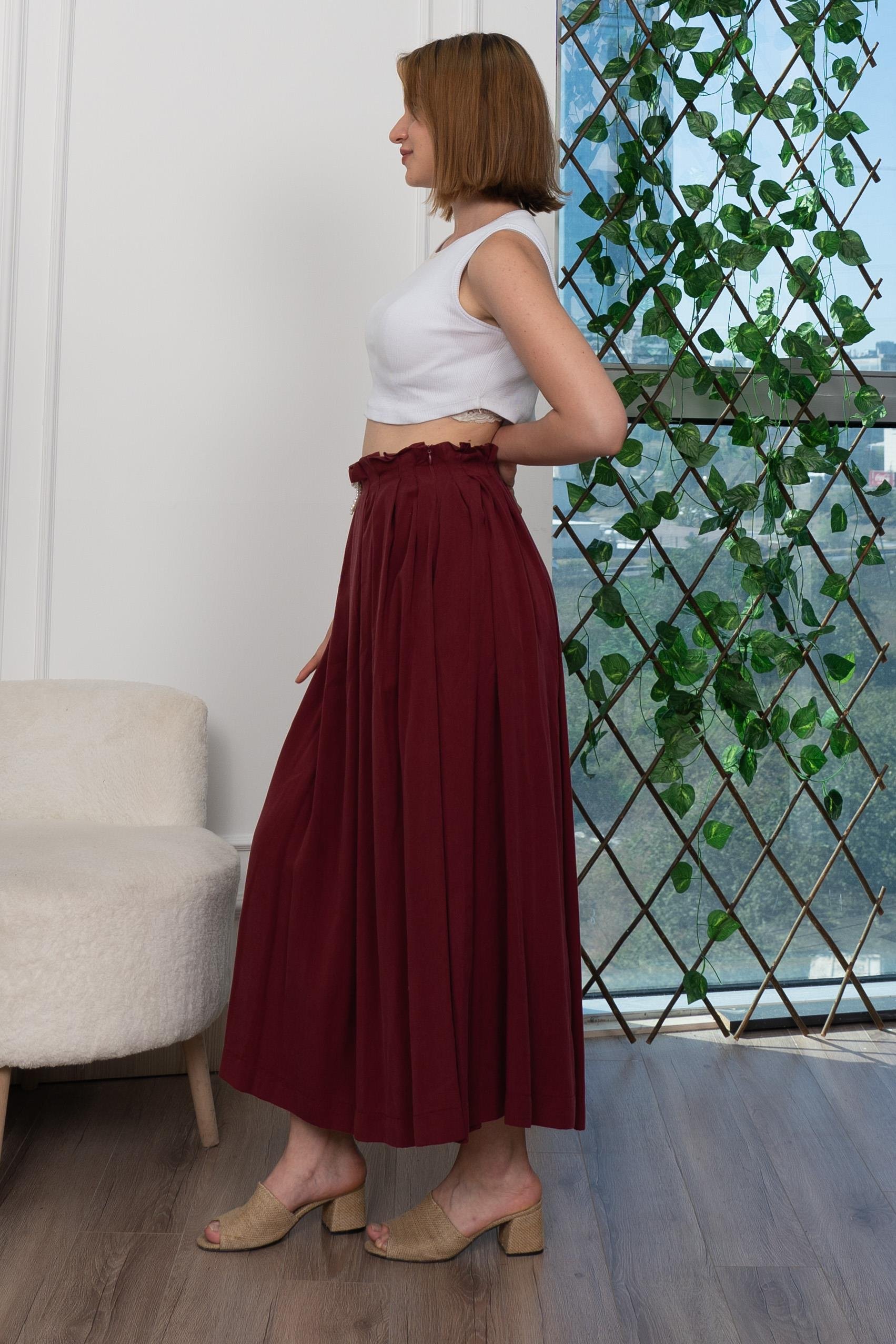 Pilikaşe Üzeri Puntolu Uzun Etek 6792