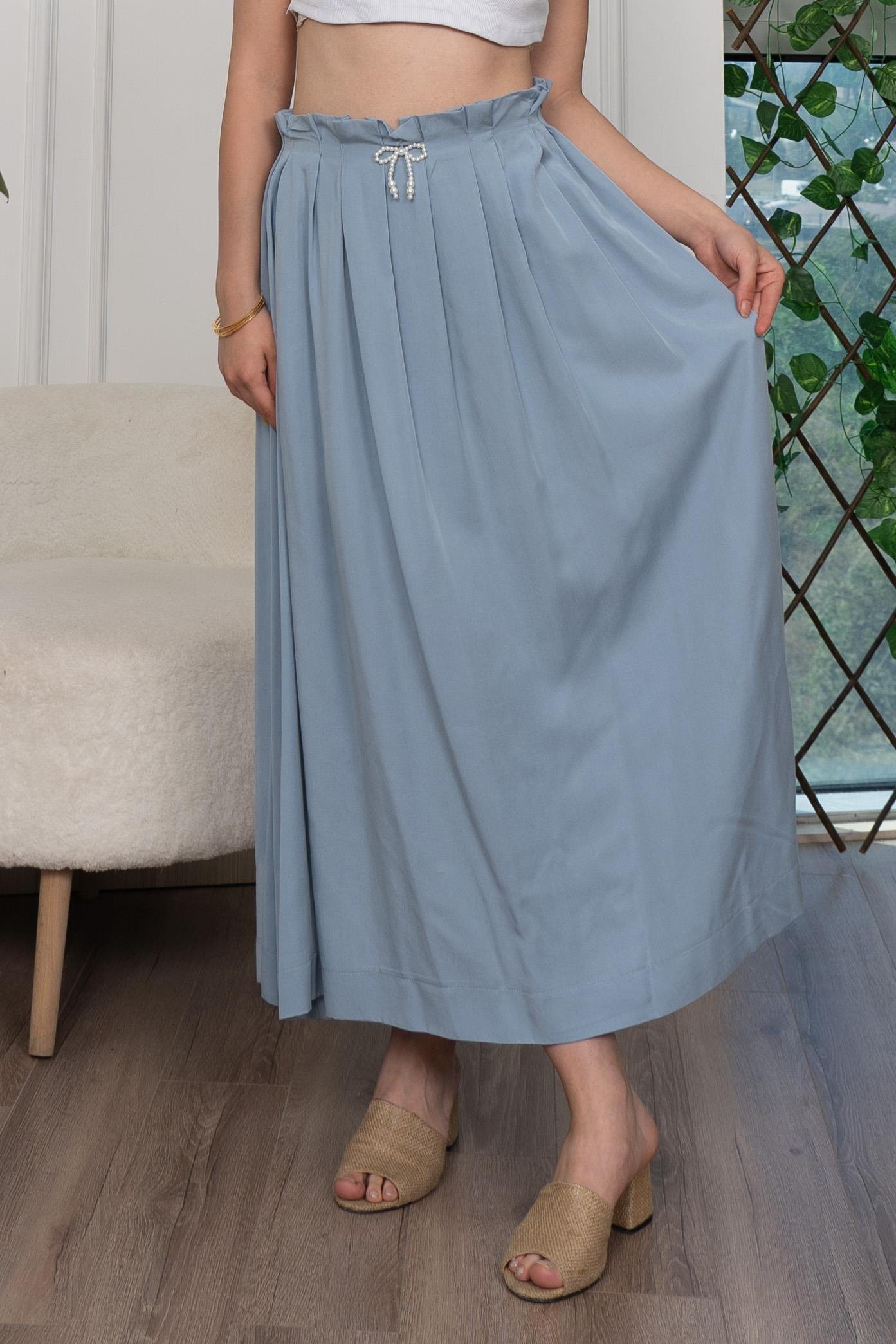 Pilikaşe Üzeri Puntolu Uzun Etek 6792