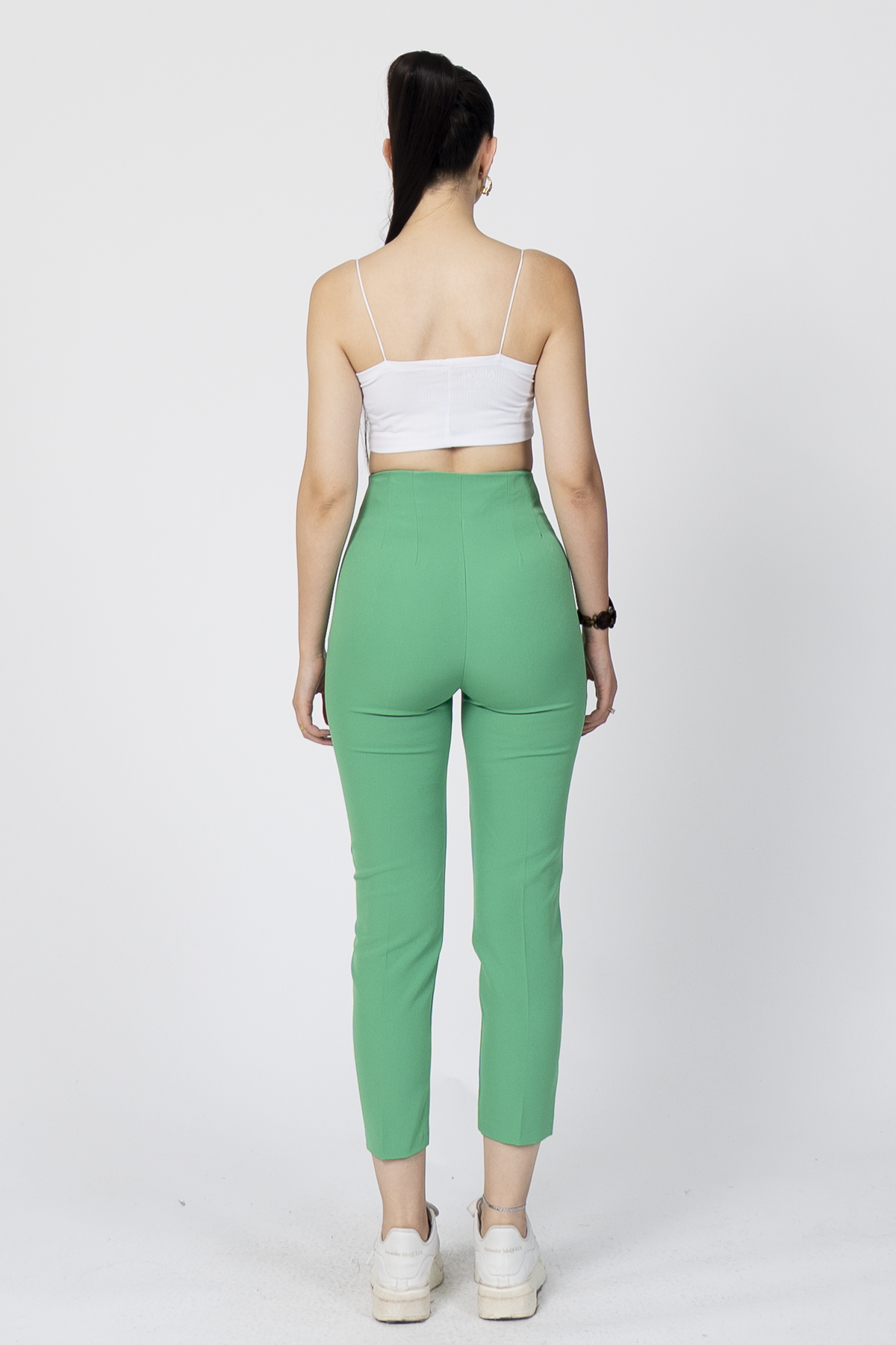 Y-30062 ARKA BELİ V DETAYLI PENSLİ PANTOLON