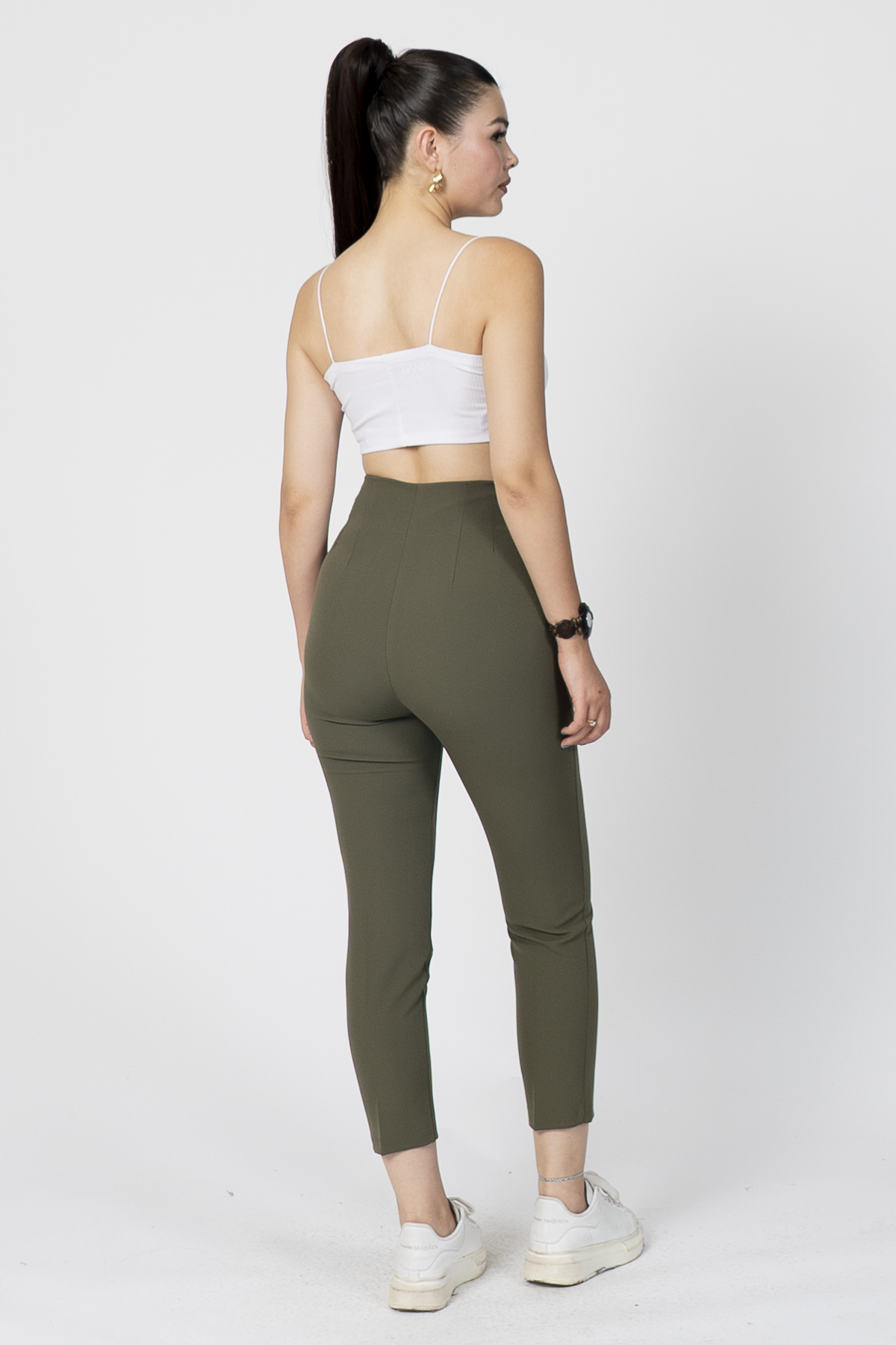 Y-30062 ARKA BELİ V DETAYLI PENSLİ PANTOLON