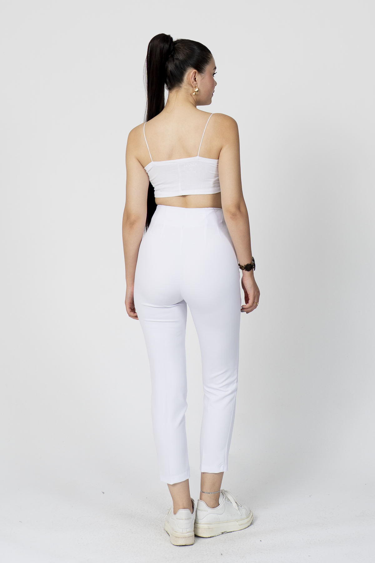 Y-30062 ARKA BELİ V DETAYLI PENSLİ PANTOLON