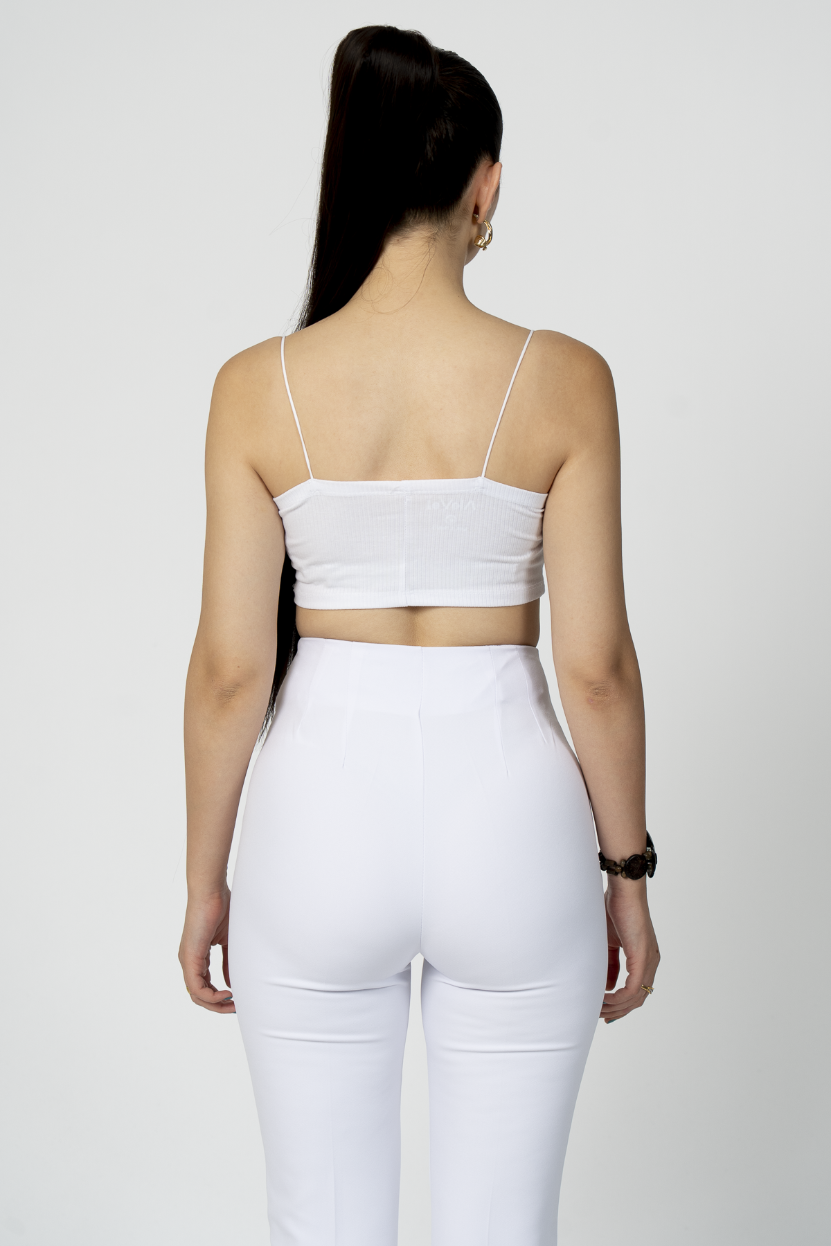 Y-30062 ARKA BELİ V DETAYLI PENSLİ PANTOLON