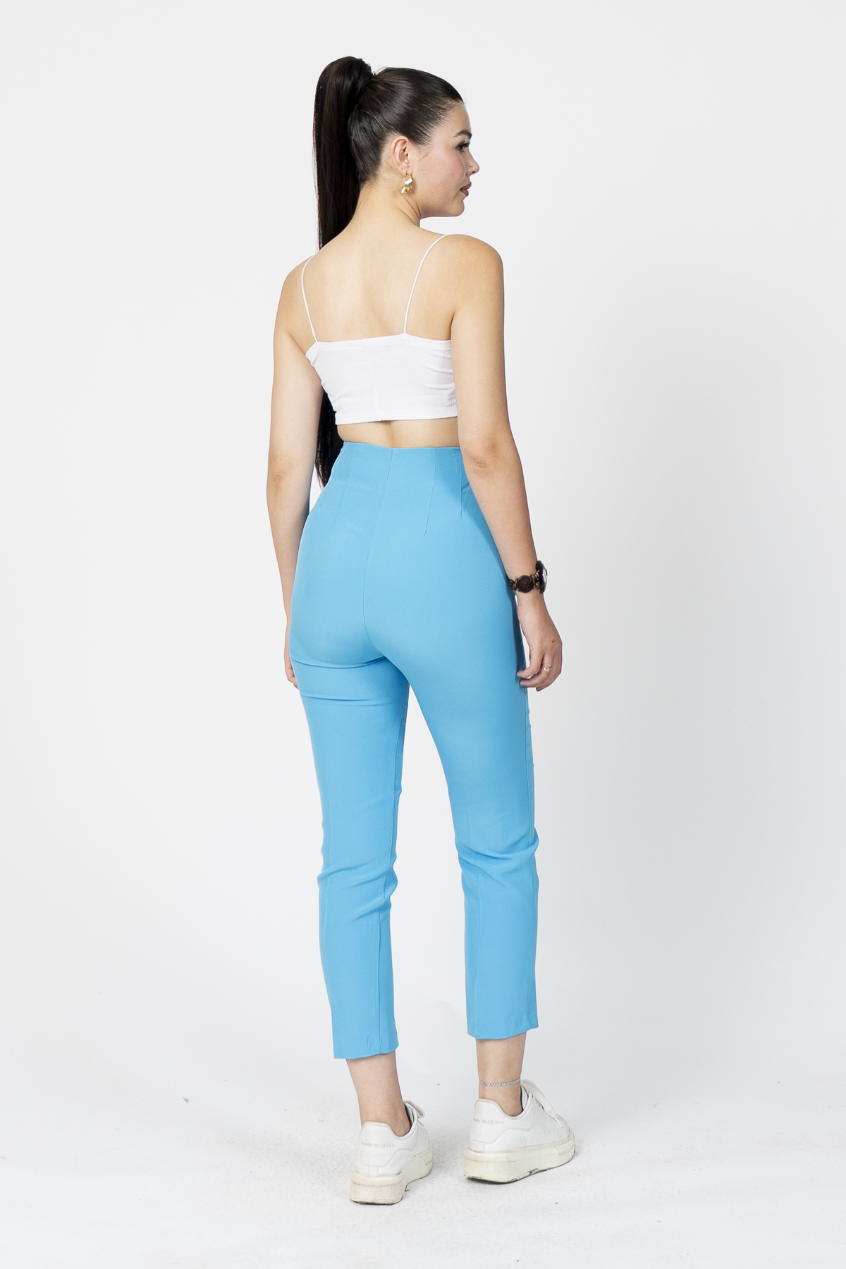 Y-30062 ARKA BELİ V DETAYLI PENSLİ PANTOLON