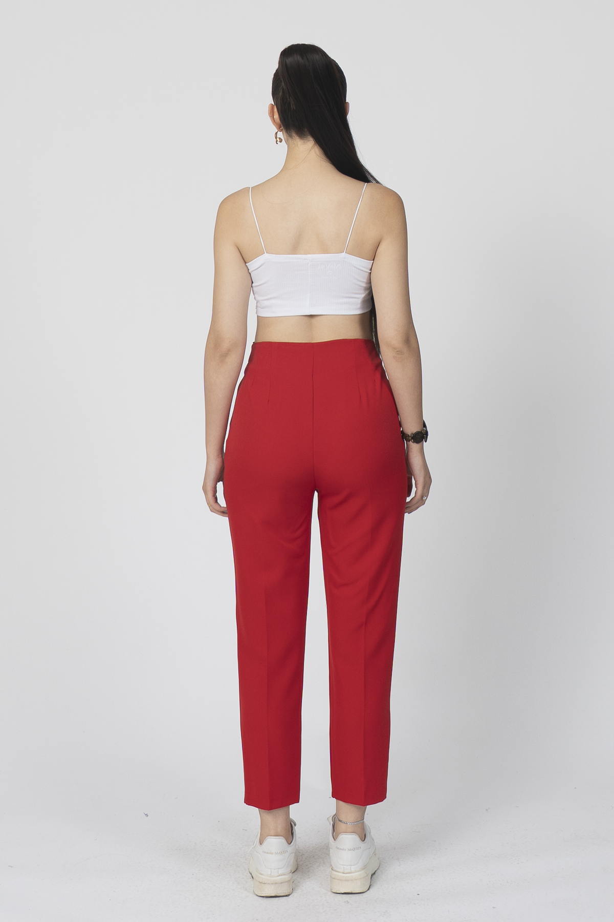 Y-30062 ARKA BELİ V DETAYLI PENSLİ PANTOLON