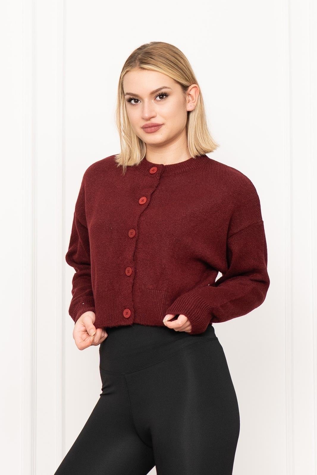 Zr Modal Trend Kısa Düğmeli Bluz Hırka 3549