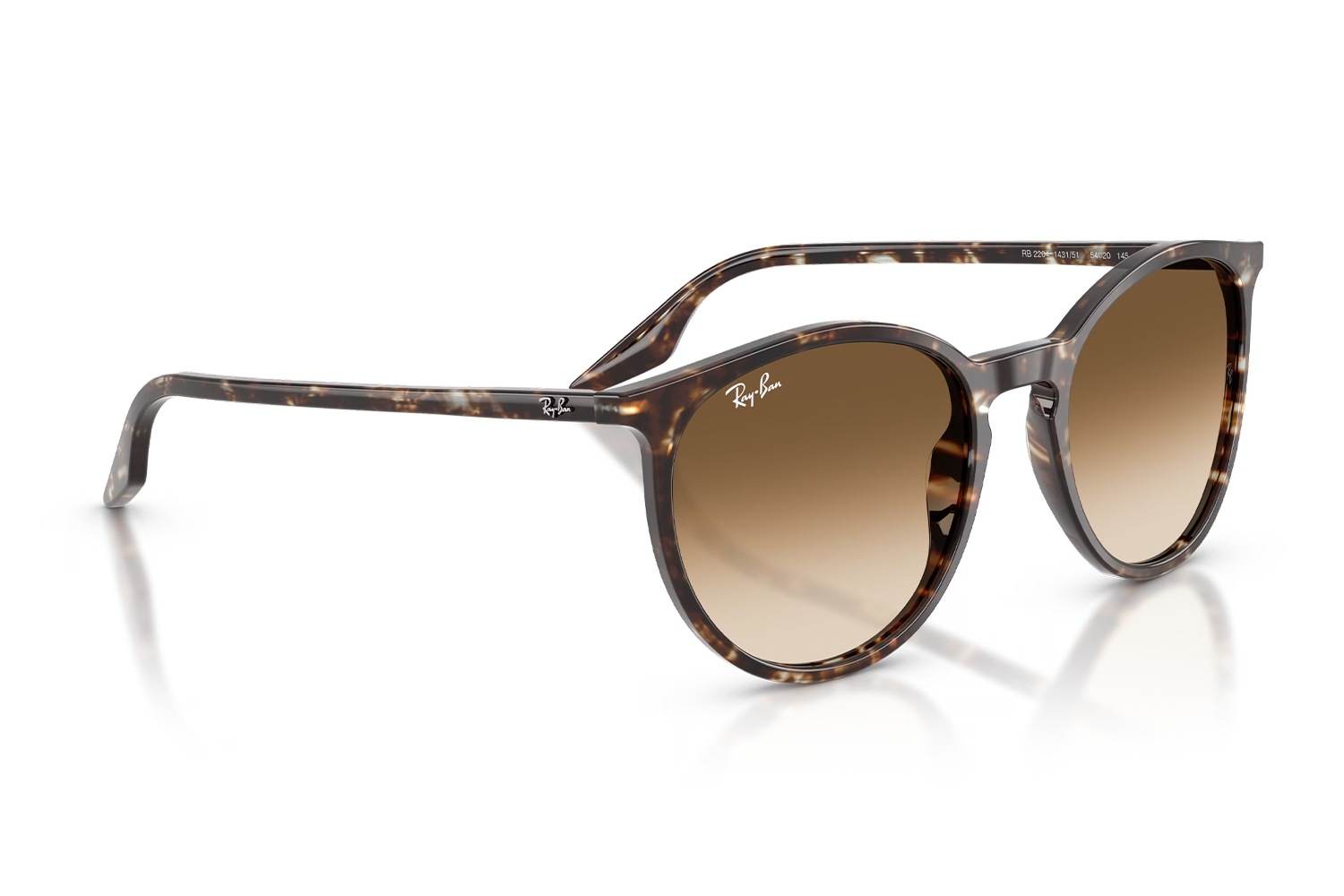 Ray-Ban RB 2204 1431/51 Leopar  Kemik Kadın Güneş Gözlüğü