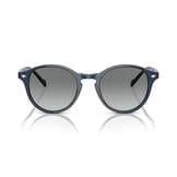 Vogue VO5327 2760/11Kadın, Erkek, Unisex Yuvarlak Kemik Lacivert Çerçeve Füme Camlı Güneş Gözlüğü 