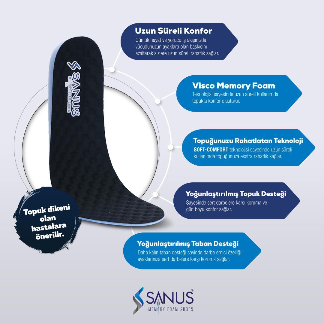  M900 Model Memory Foam, Ortopedik,Spor,Düz Tabanlık,Topuk Dikeni,Hava Yastıklı,Boy Yükseltici