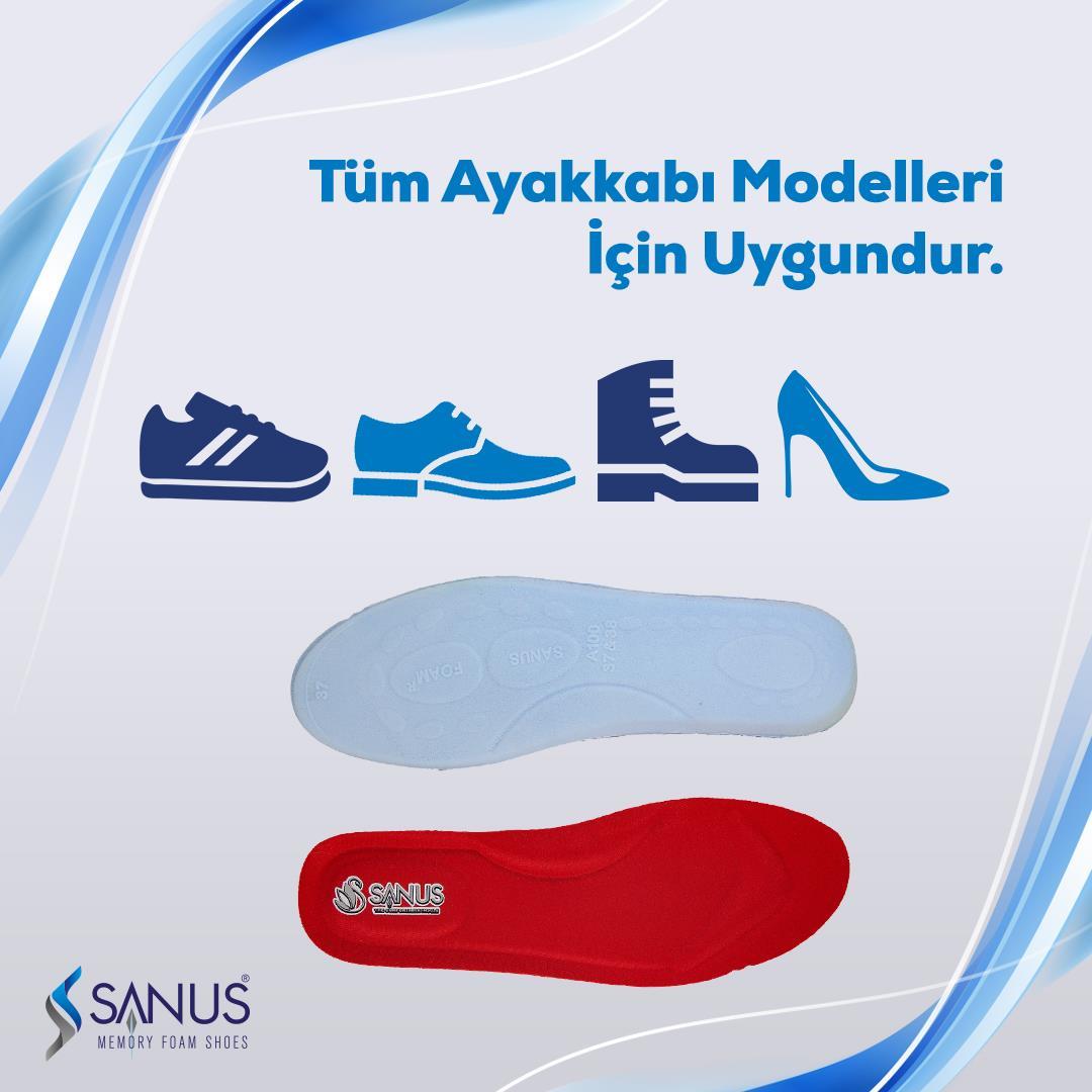 A100 Model Memory Foam ,Ortopedik,Spor,Düz Tabanlık,Topuk Dikeni,Hava Yastıklı,Boy Yükseltici