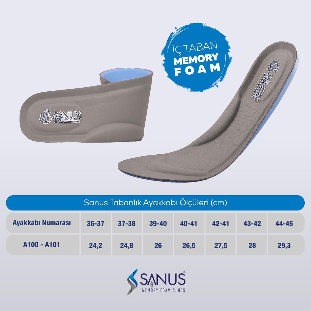 A100 Model Memory Foam ,Ortopedik,Spor,Düz Tabanlık,Topuk Dikeni,Hava Yastıklı,Boy Yükseltici