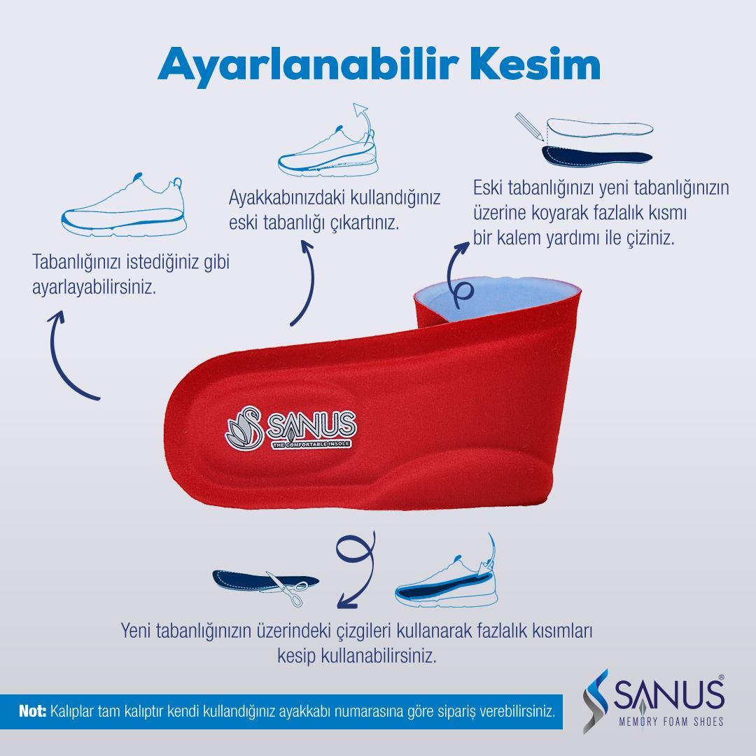 A100 Model Memory Foam ,Ortopedik,Spor,Düz Tabanlık,Topuk Dikeni,Hava Yastıklı,Boy Yükseltici