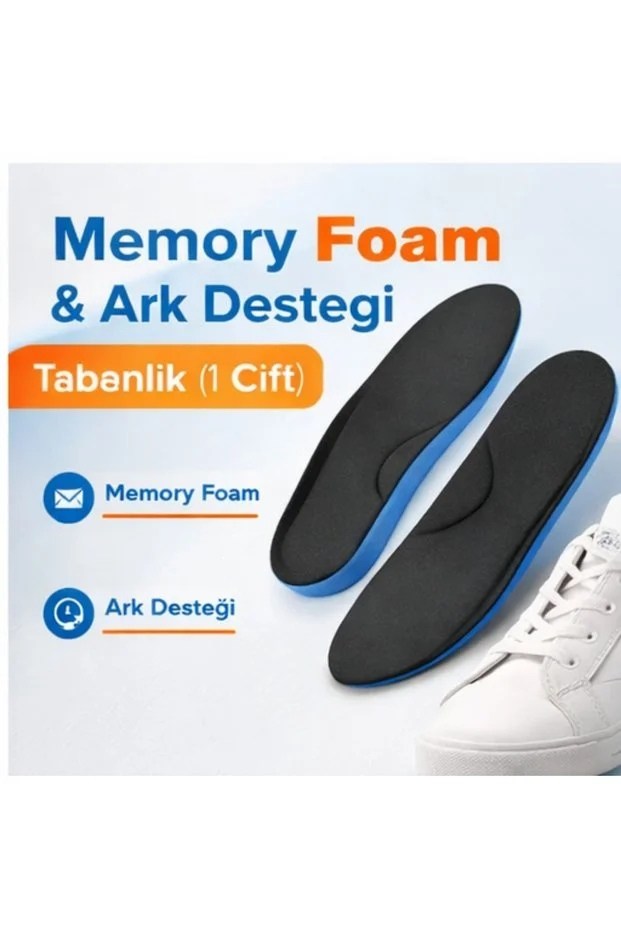 AIRM 2030 Ark Destekli Memory Foam Tabanlık – Siyah