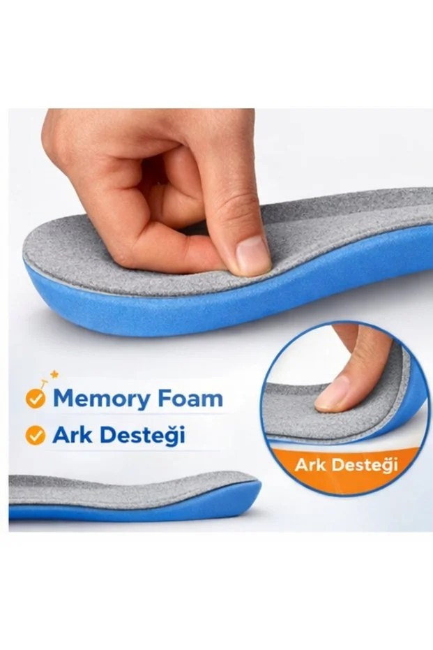 AIRM 2030 Ark Destekli Memory Foam Tabanlık – Gri