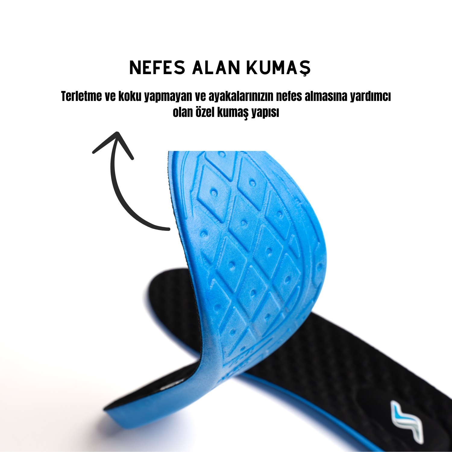 M900 Model Tek Ebat Unisex Memory Foam Ortapedik Boy Yükseltici Tabanlık Siyah