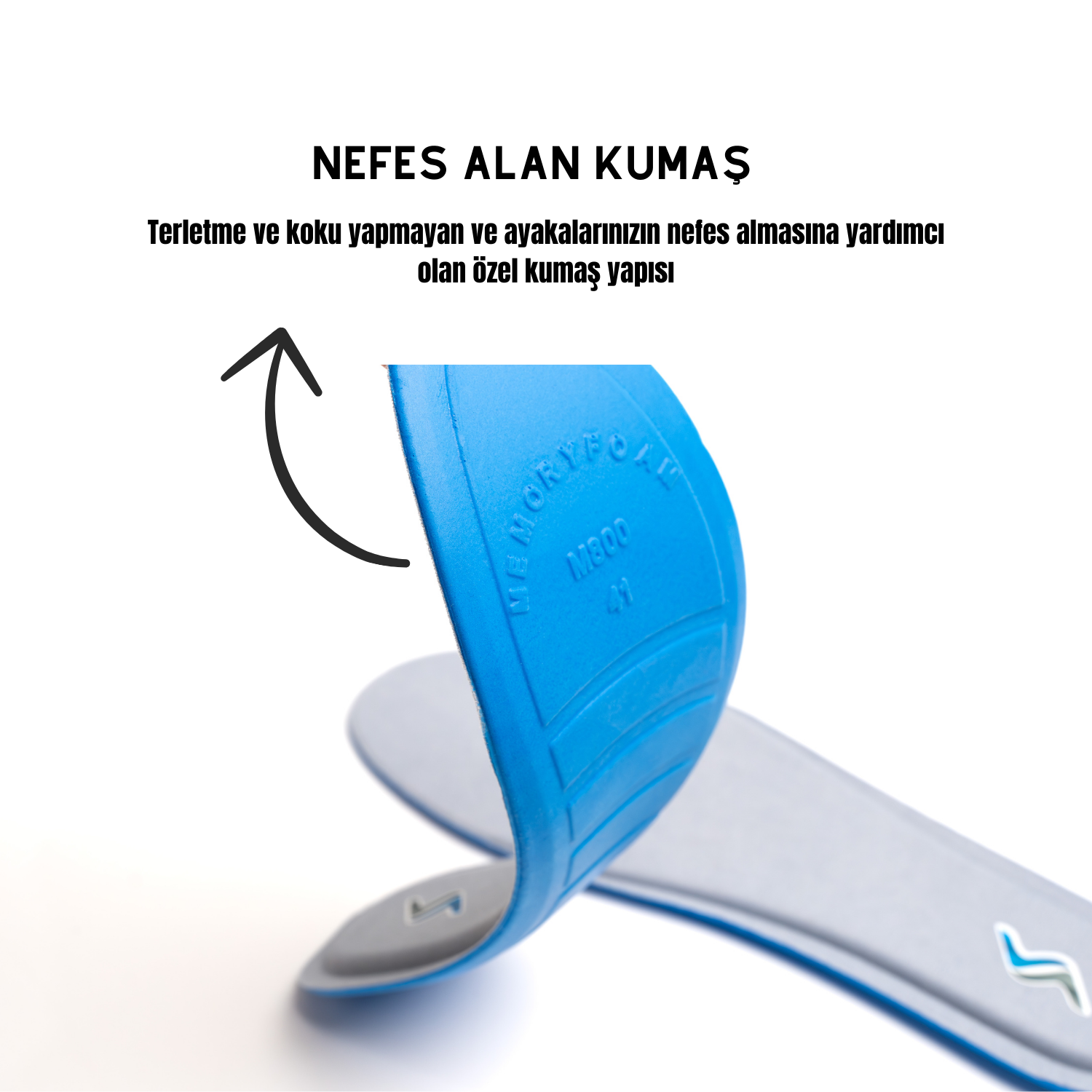 Memory Foam Ortapedik Yastıklı Unisex M800 Model Tabanlık GRİ