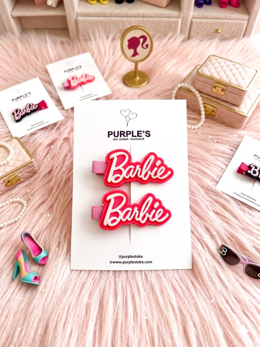 2'li Barbie Klips Ü ç Ren Seçeneği 