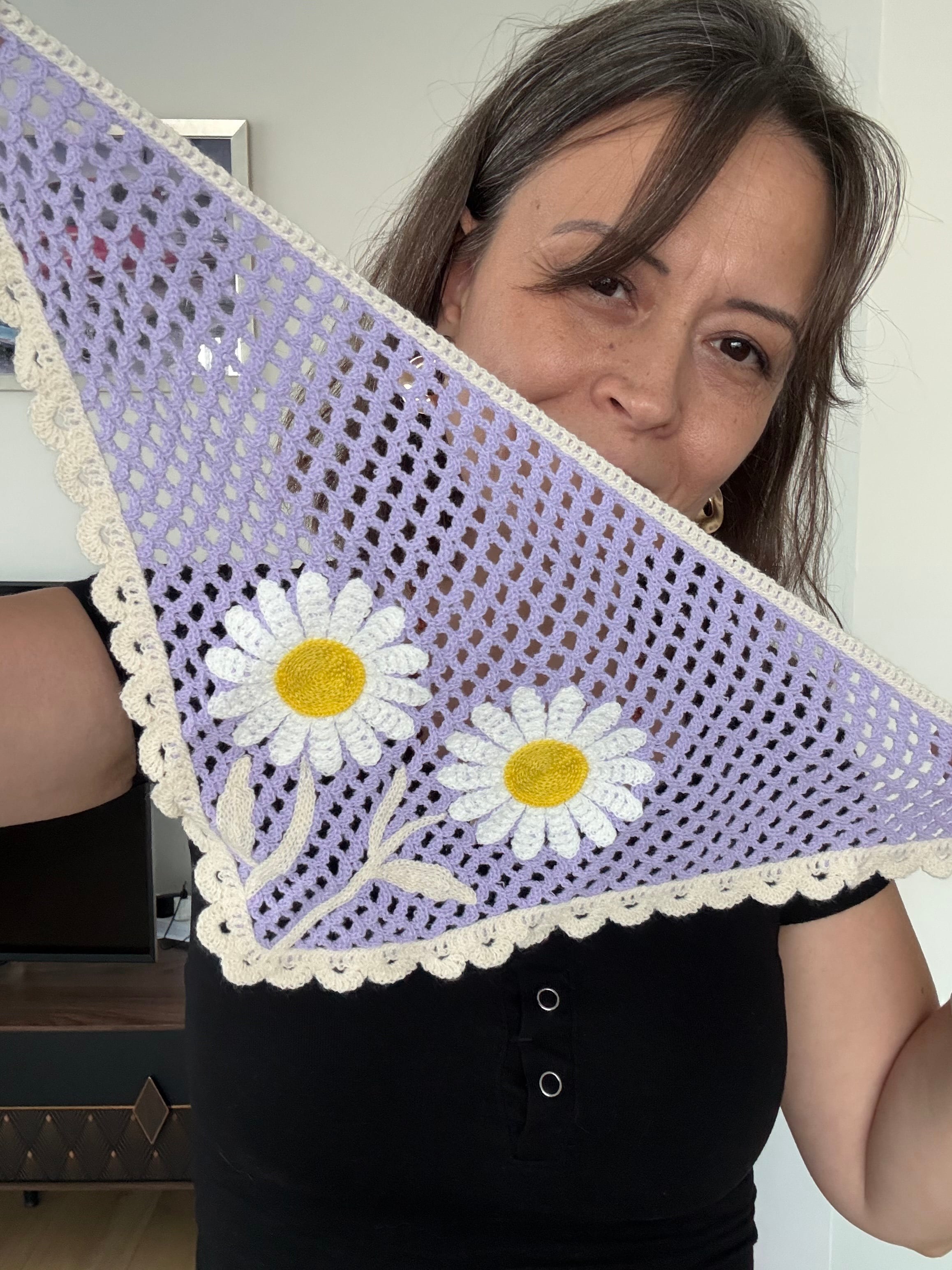 Bohem Papatyalı Saç Bandı 