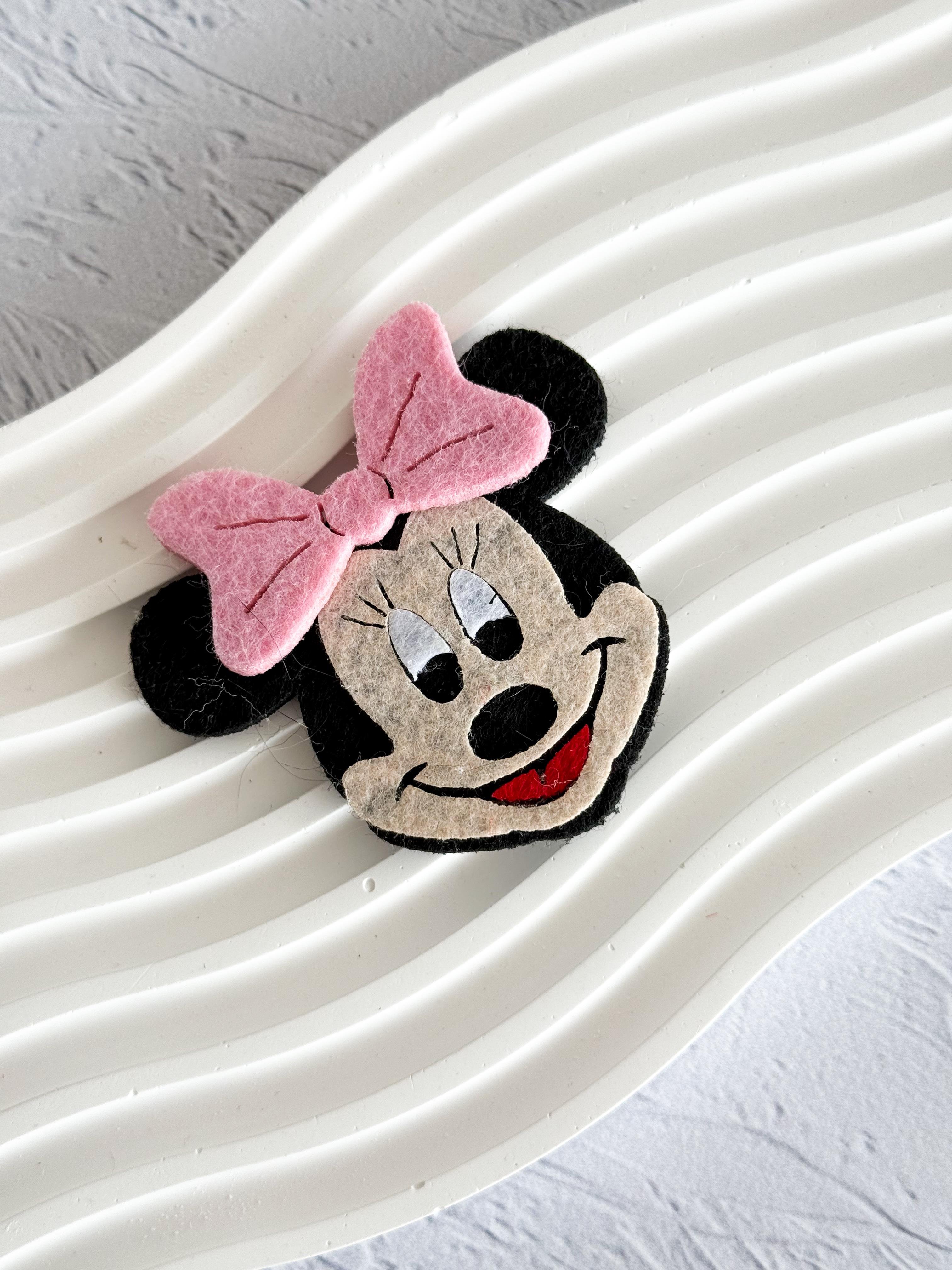 Keçe Minnie Mouse Az Saçlı Bebek Tokaları 