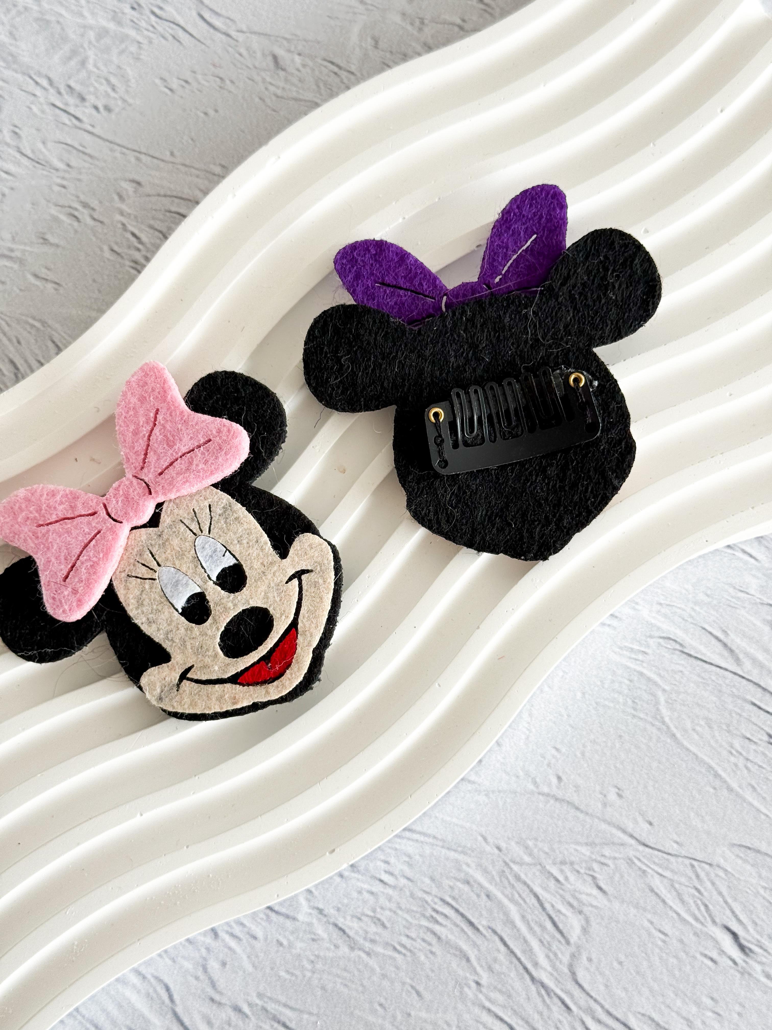 Keçe Minnie Mouse Az Saçlı Bebek Tokaları 