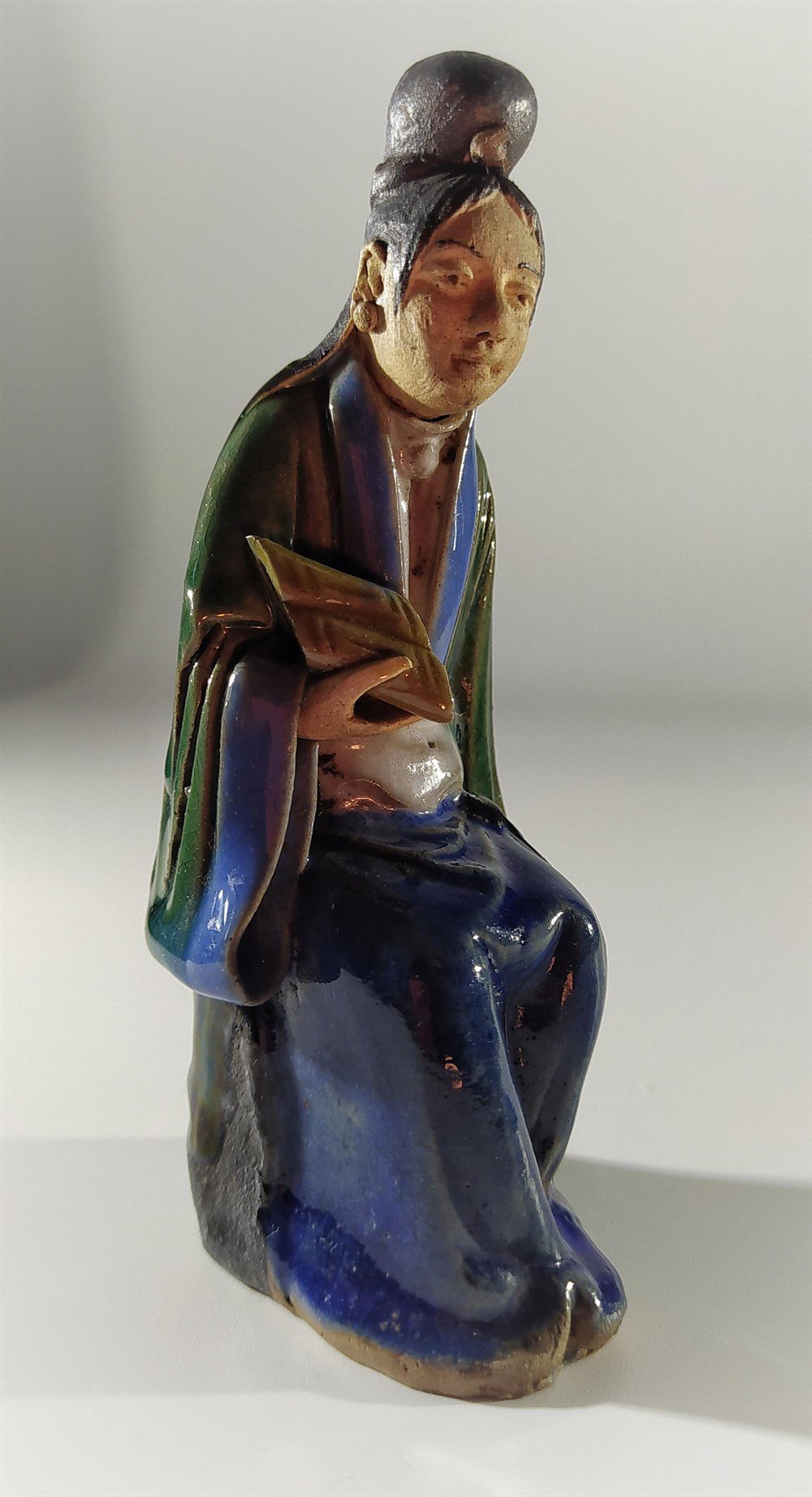 Art Deco Çin Menşei Çini Biblo #2