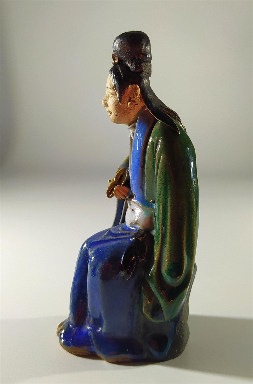 Art Deco Çin Menşei Çini Biblo #2