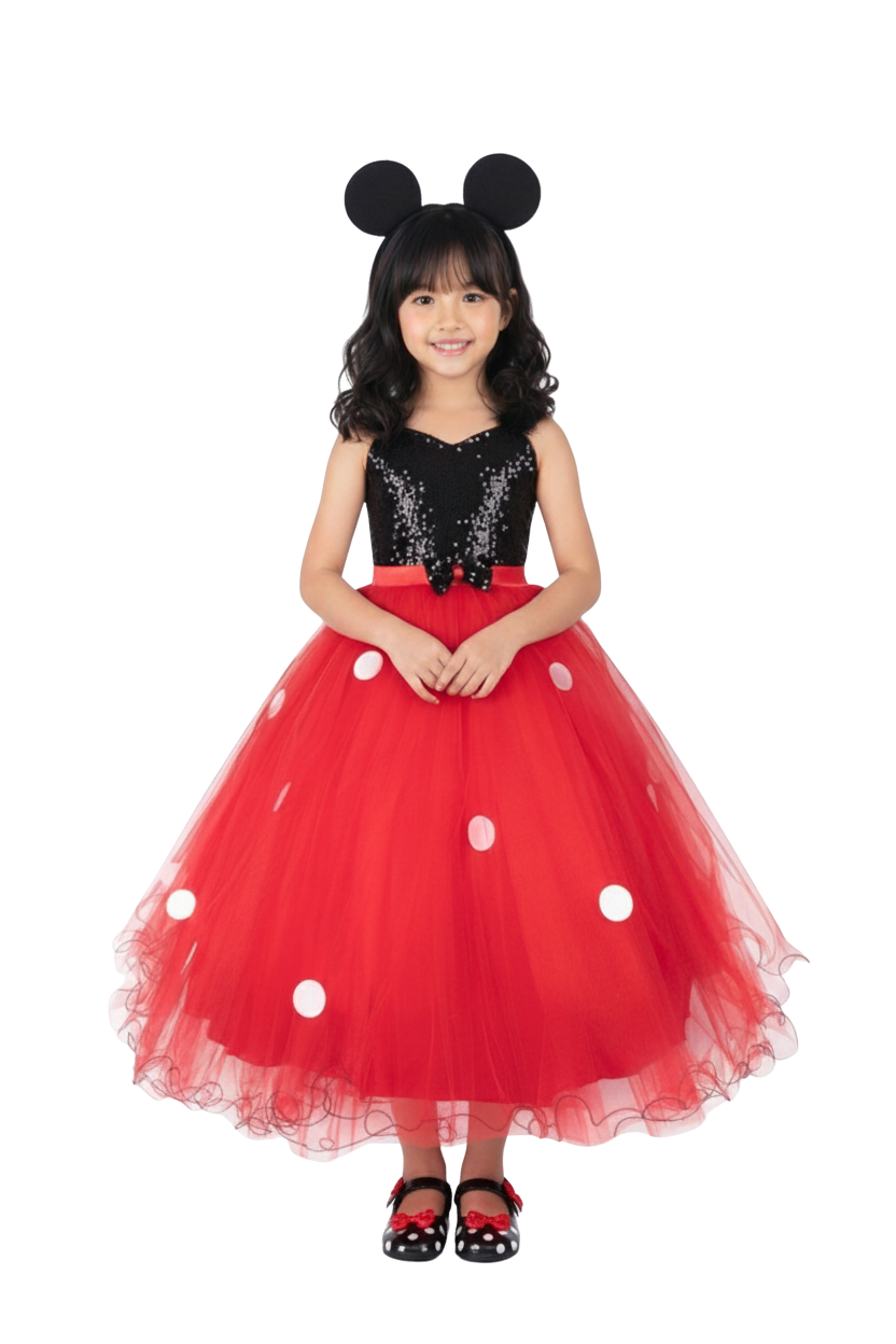 Minnie Mouse Prenses Kostüm