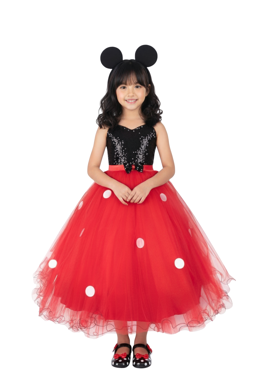 Minnie Mouse Prenses Kostüm