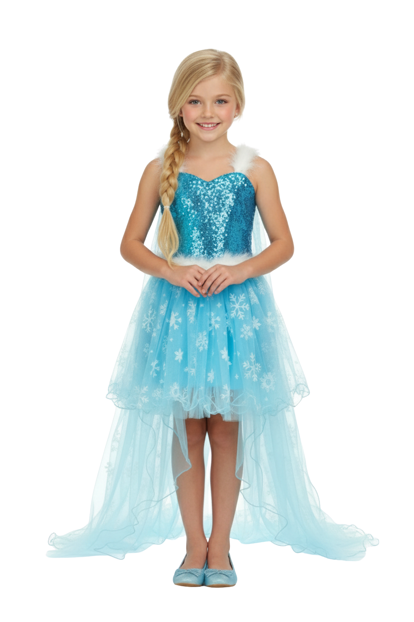 Snowflake Kuyruklu Prenses  Kostüm