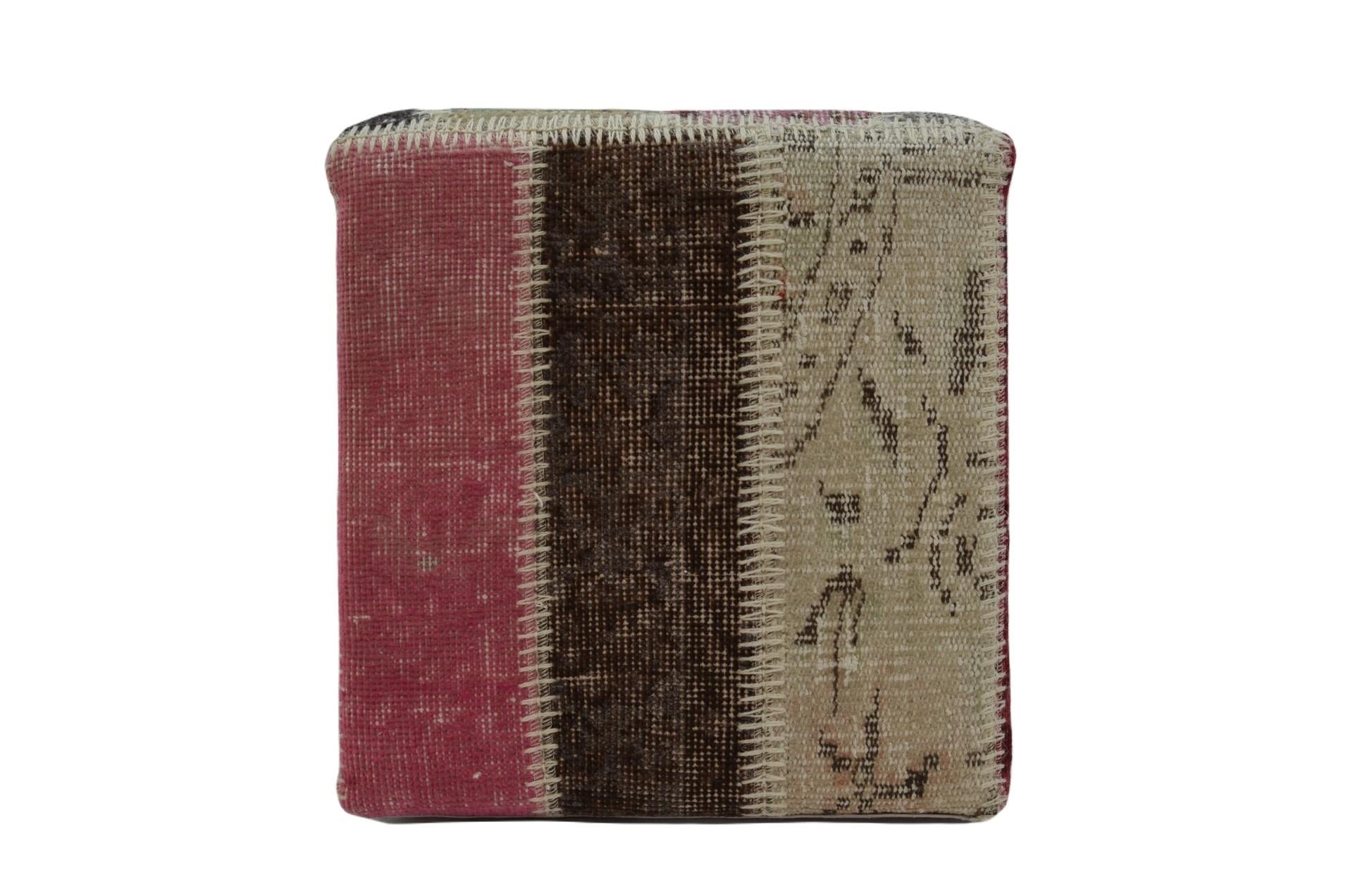 Madalyon Patchwork Puf Multi Küp