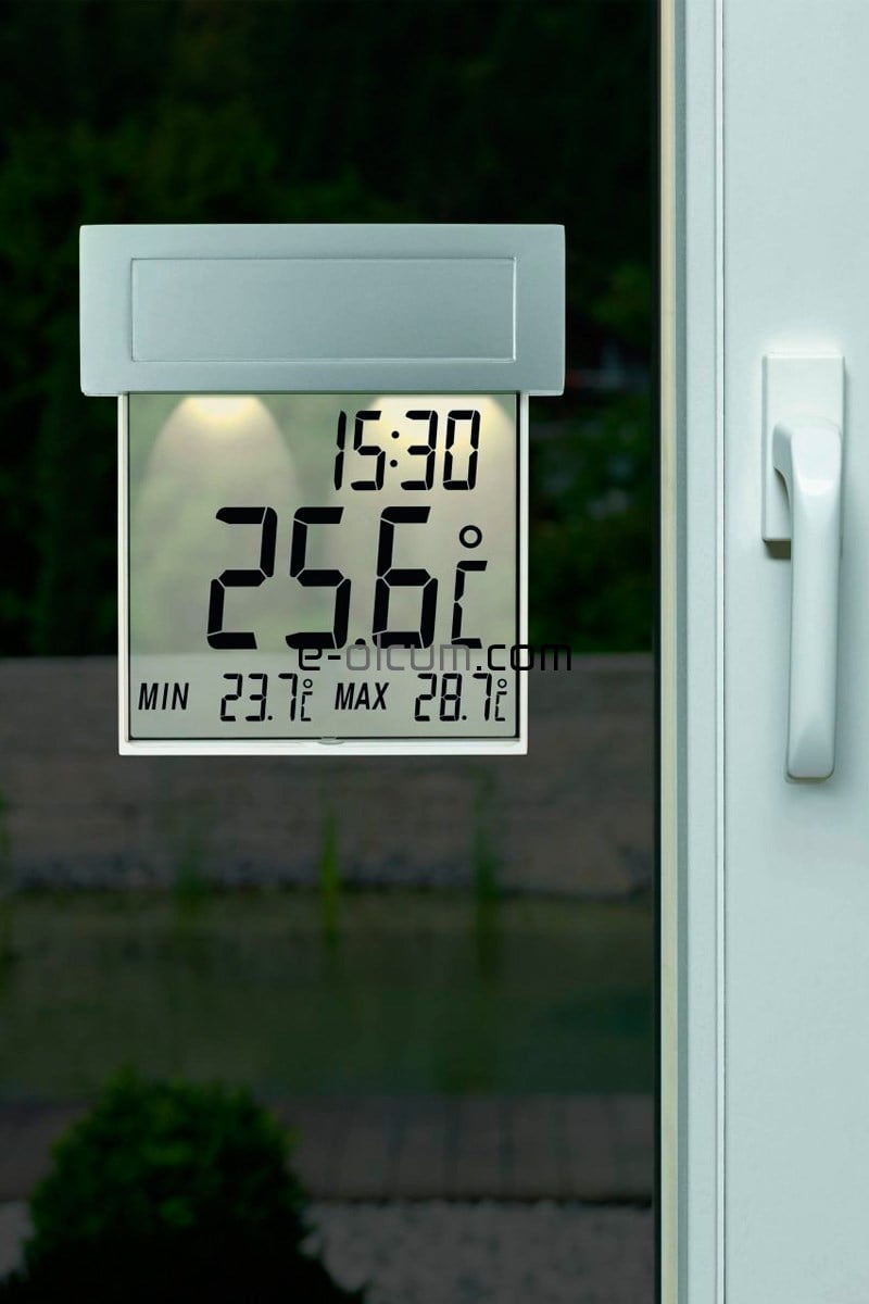 Solar Işıklı Pencere Termometresi