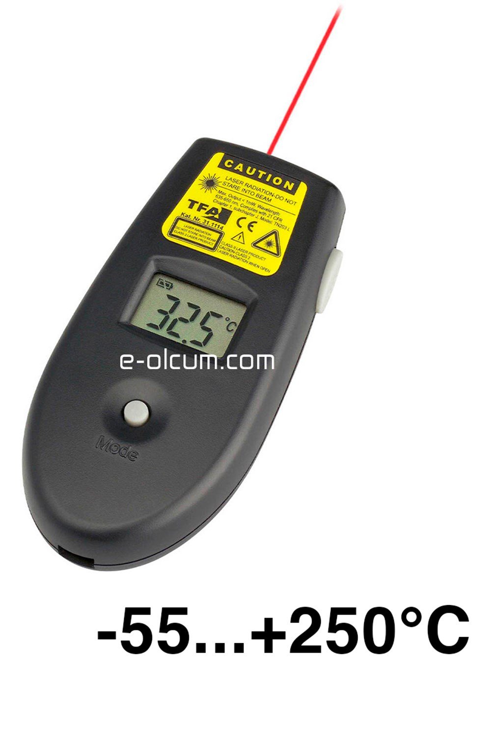 TFA 31.1114 Lazerli Kızılötesi Termometre (-55...+250°C)