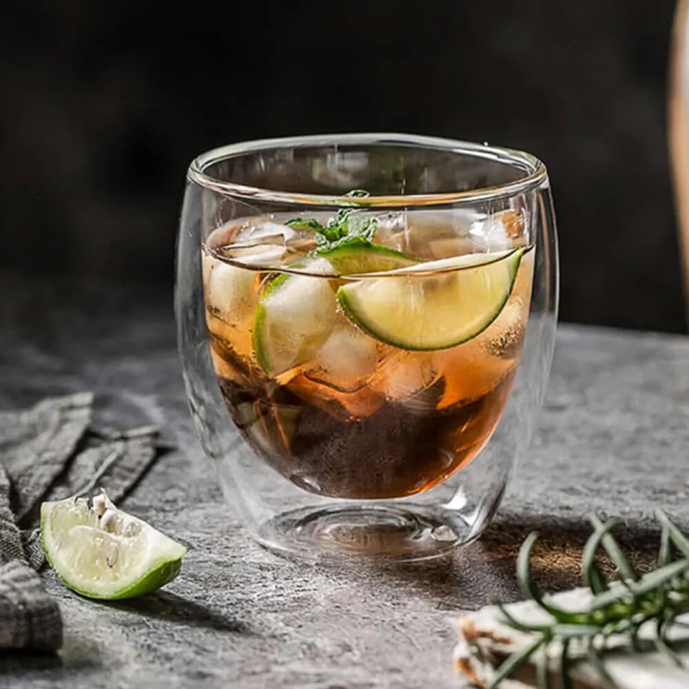 Çift Katmanlı Cam Kahve Bardağı | 80 ml