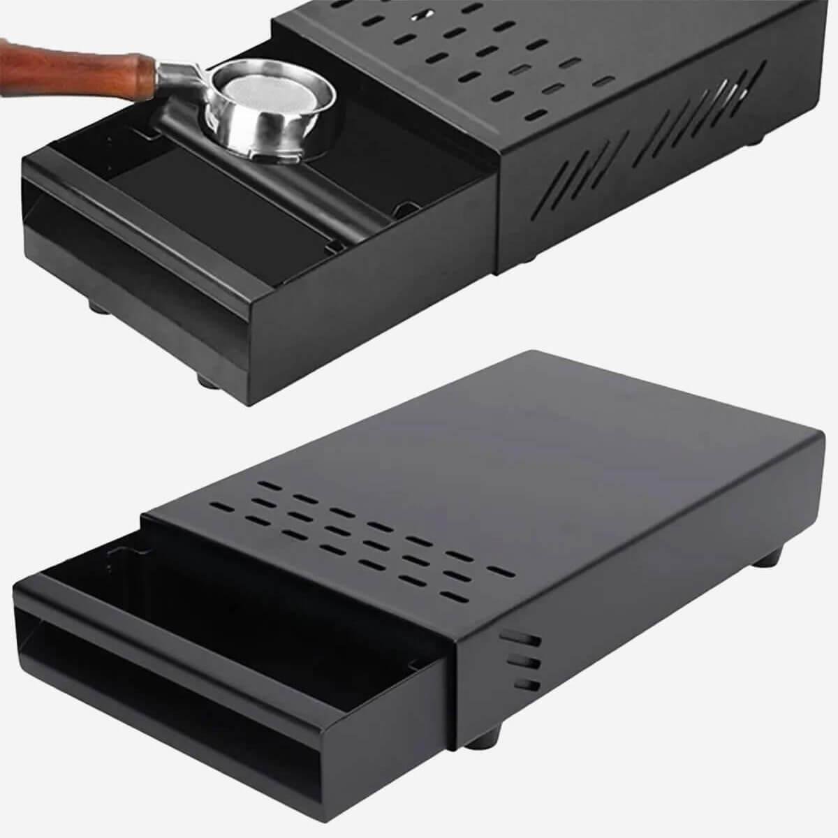 Knockbox | Kahve Posası Temizleme Kutusu - Siyah Çelik