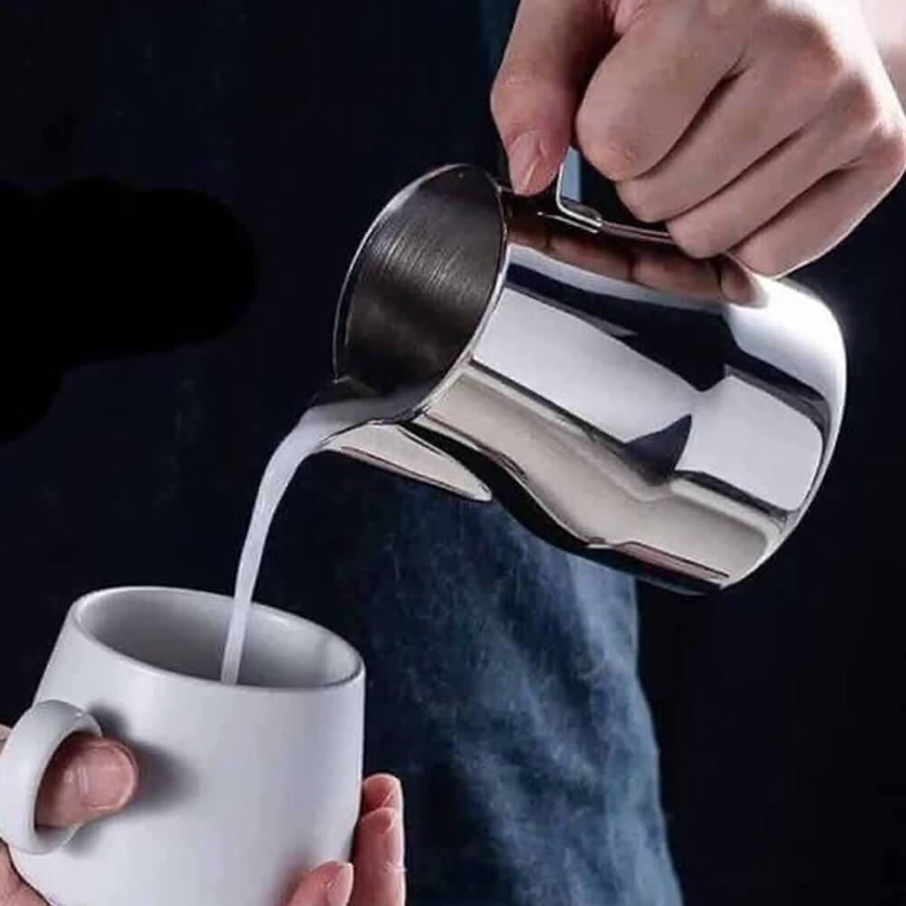 Süt Potu Profesyonel Ördek Ağızlı Latte Art Pitcher - Paslanmaz Çelik | 500 ml