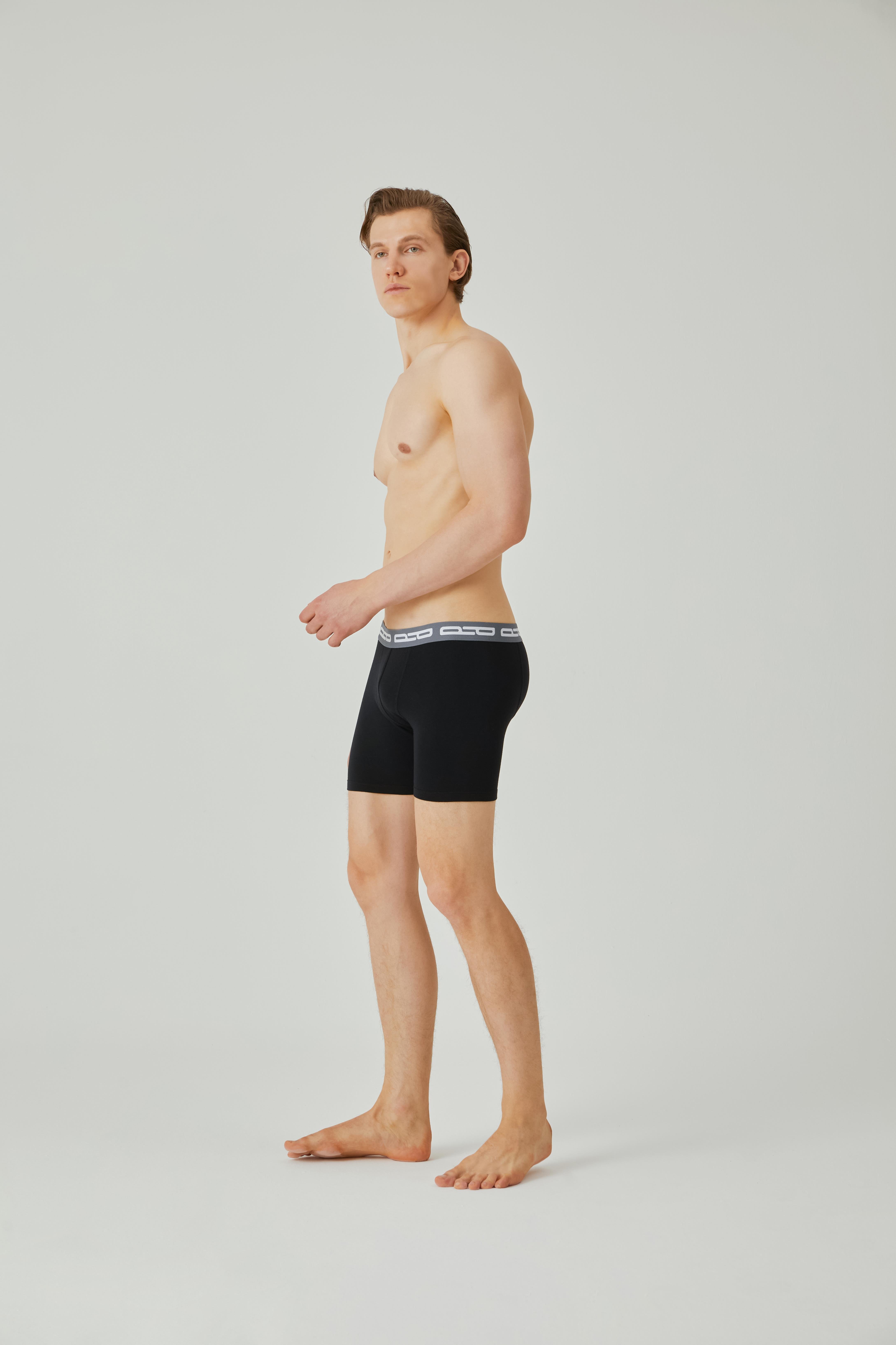 Erkek Orta Boy Siyah Boxer