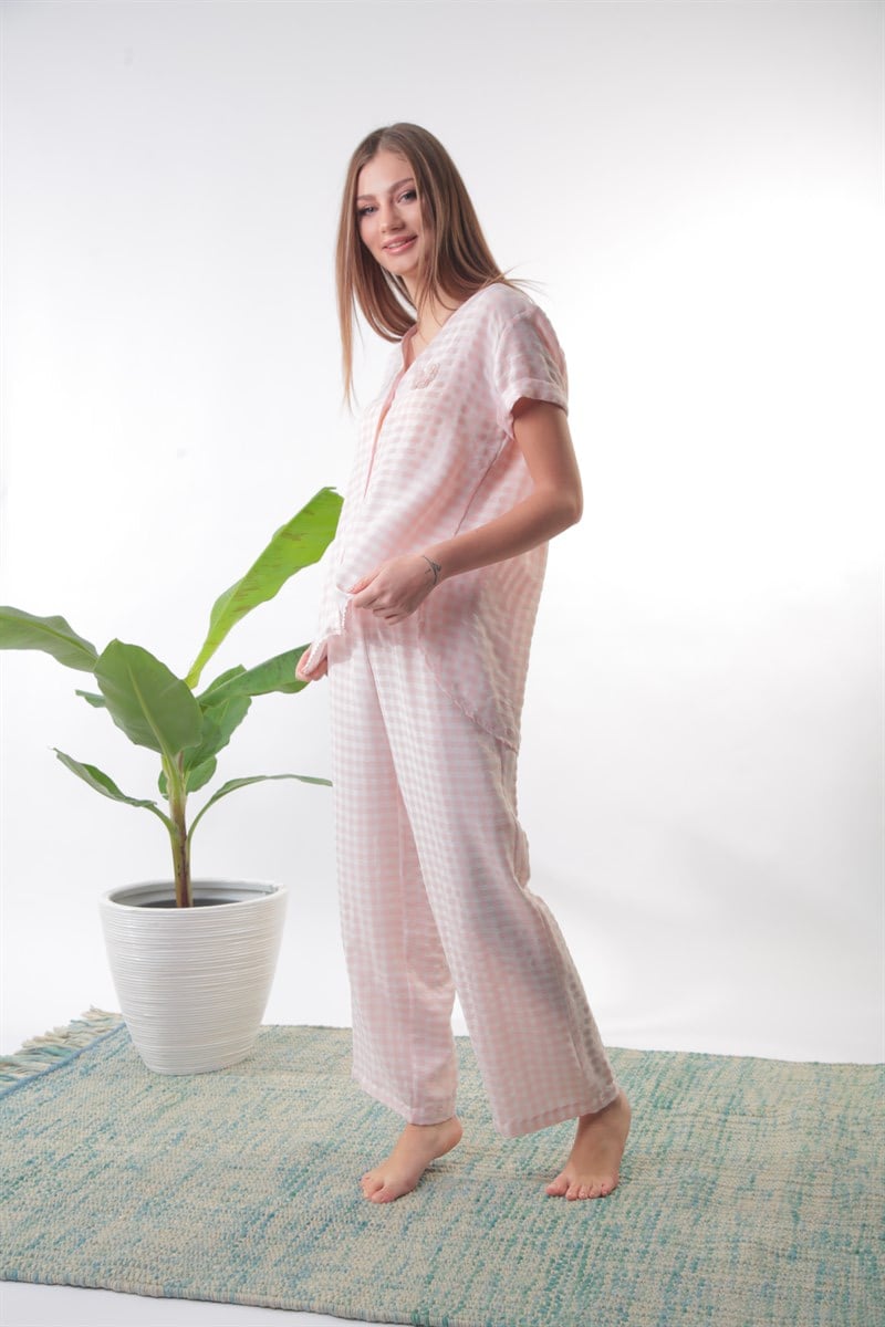 Pembe Pötikare Robalı Pijama Takımı