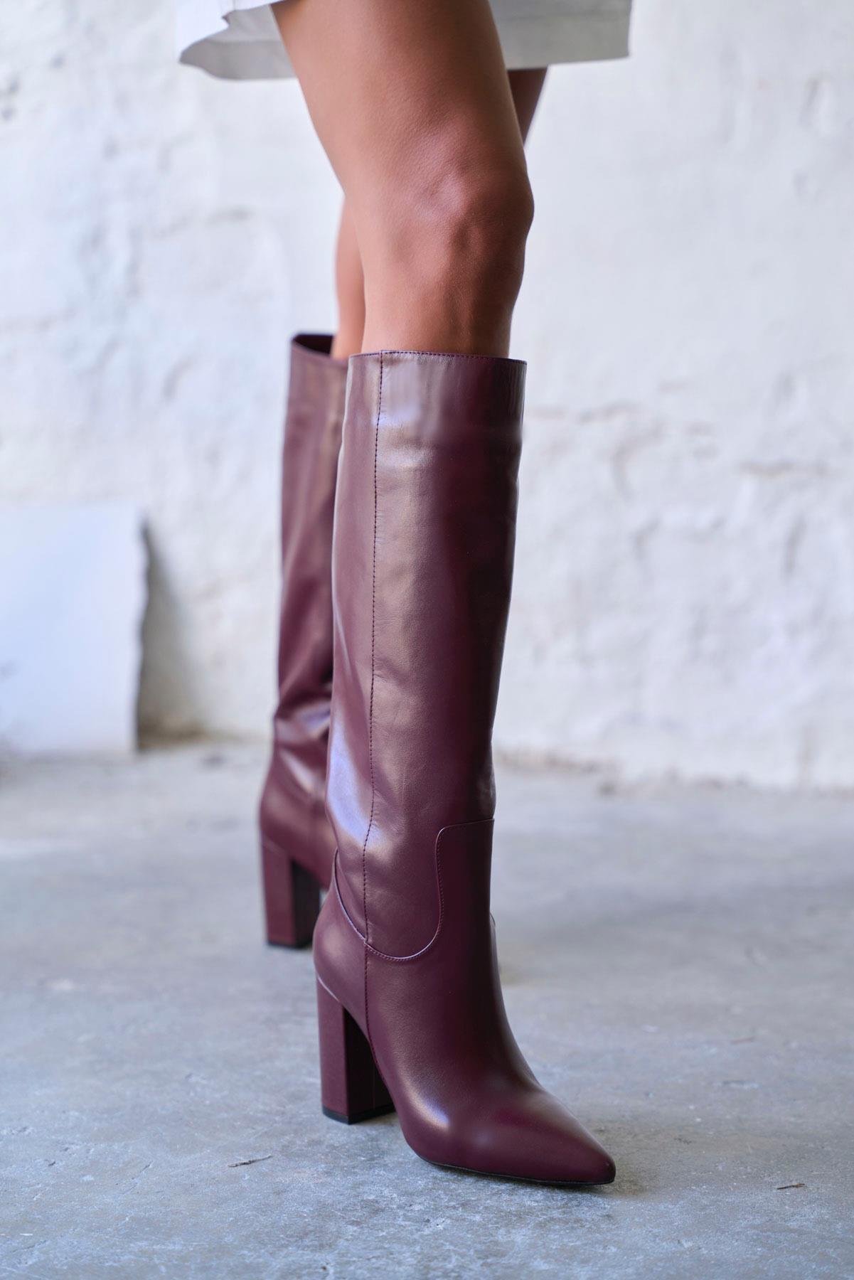 ALTO BORDO DERİ ÇİZME