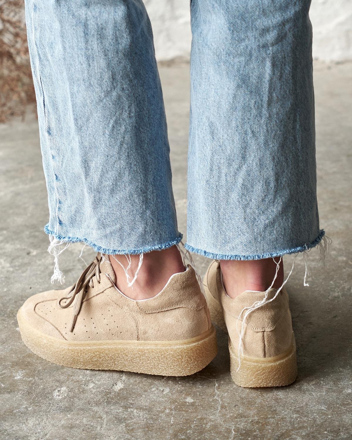 BROKLY BEJ SÜET SPOR AYAKKABI