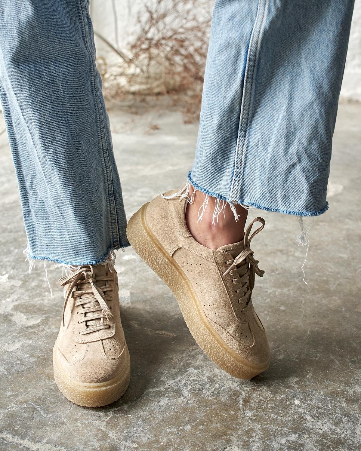 BROKLY BEJ SÜET SPOR AYAKKABI