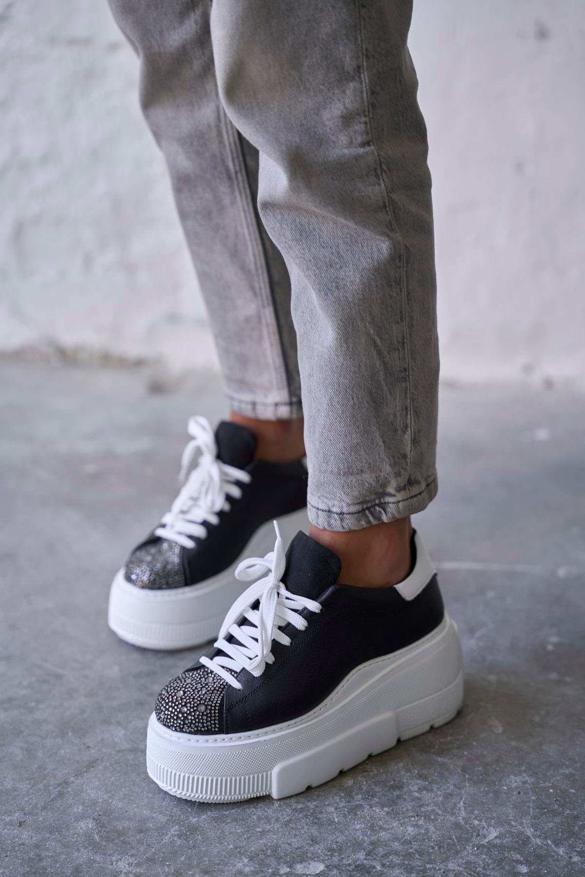 DAVOS SİYAH SPOR AYAKKABI 