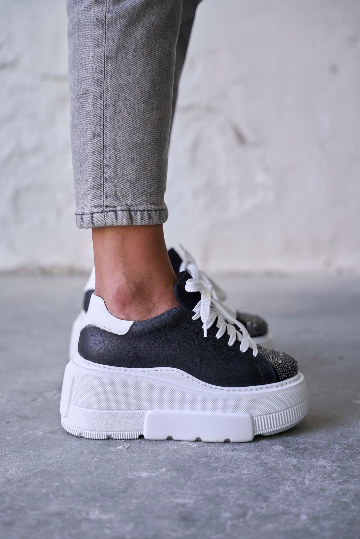 DAVOS SİYAH SPOR AYAKKABI 